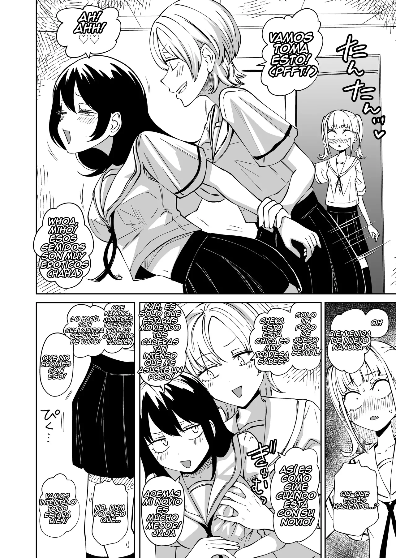 Chinpo Bare shita Ikioi de Tomodachi Zenin Onaho ni Shichaimashita | Después de que Descubrieran que era una Futanari, ¡Convertí a mis Amigas en Fundas para mi Verga! page 5 full