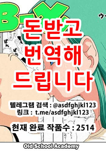 [Old School Academy (Amedama Akihito)] DB-X Oolong x Bulma Hen | DB-X 오룡x부르마 편 (Dragon Ball) [Korean] cover