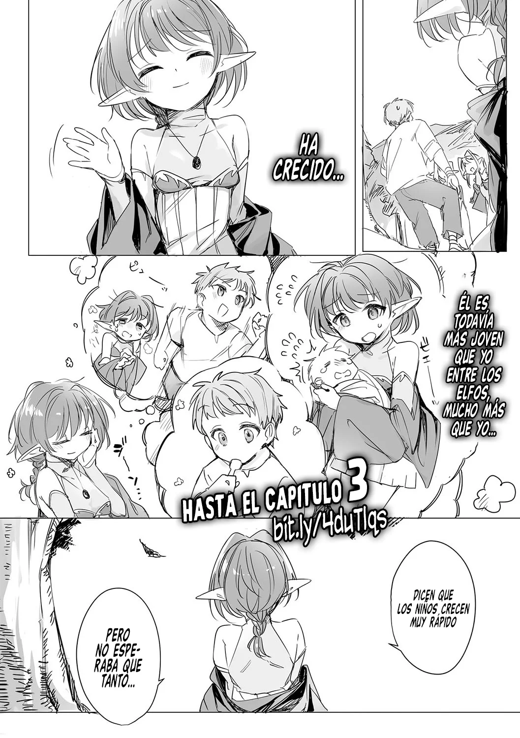 Chiccha na Elf Mama ~Teishinchou Elf to Kindan no Boshi Seikatsu~ | Mi Pequeña Mamá Elfa ~Maternidad Prohibida con las Pequeñas Elfas~ Cap. 1 page 5 full