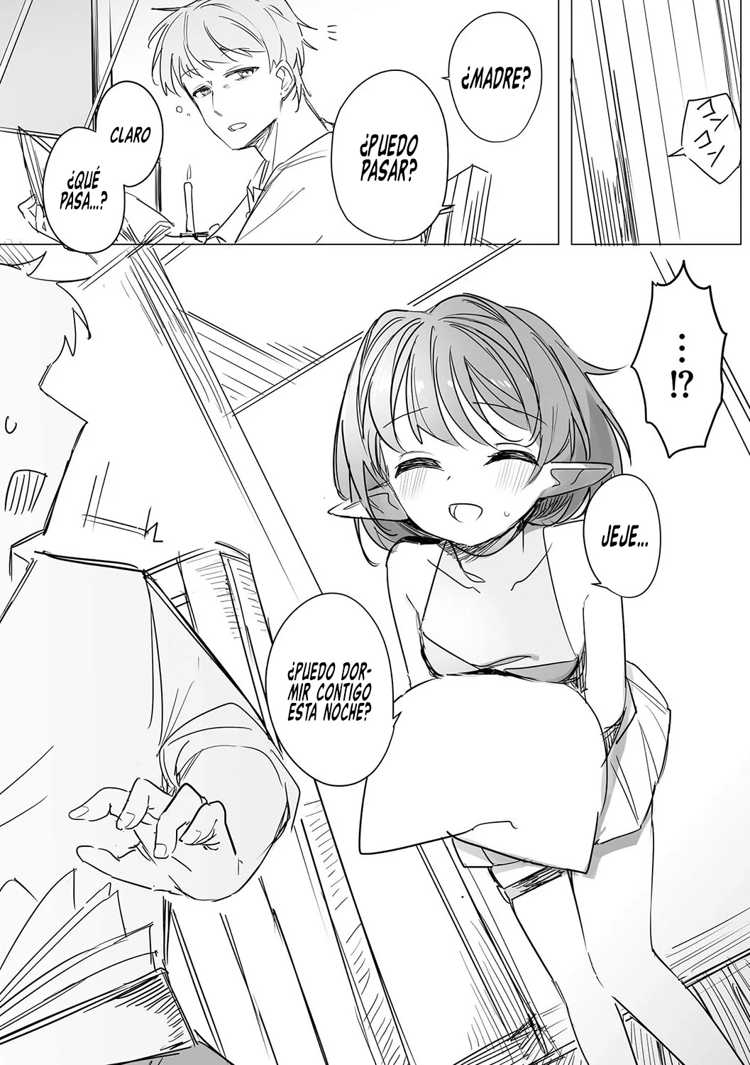 Chiccha na Elf Mama ~Teishinchou Elf to Kindan no Boshi Seikatsu~ | Mi Pequeña Mamá Elfa ~Maternidad Prohibida con las Pequeñas Elfas~ Cap. 1 page 8 full