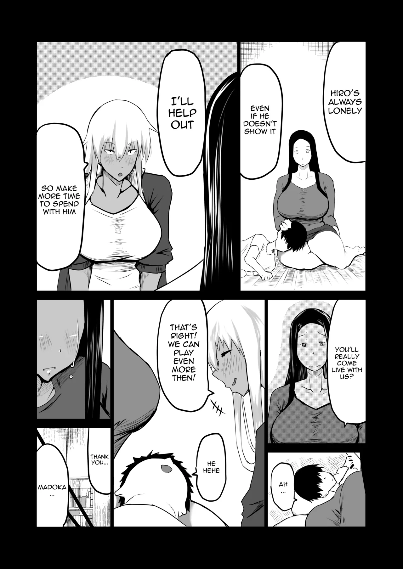 Tomodachi ga Boku no Oba to Mama de Gachinuki | My Friend Uses My Mom And Aunt To Get Off page 7 full