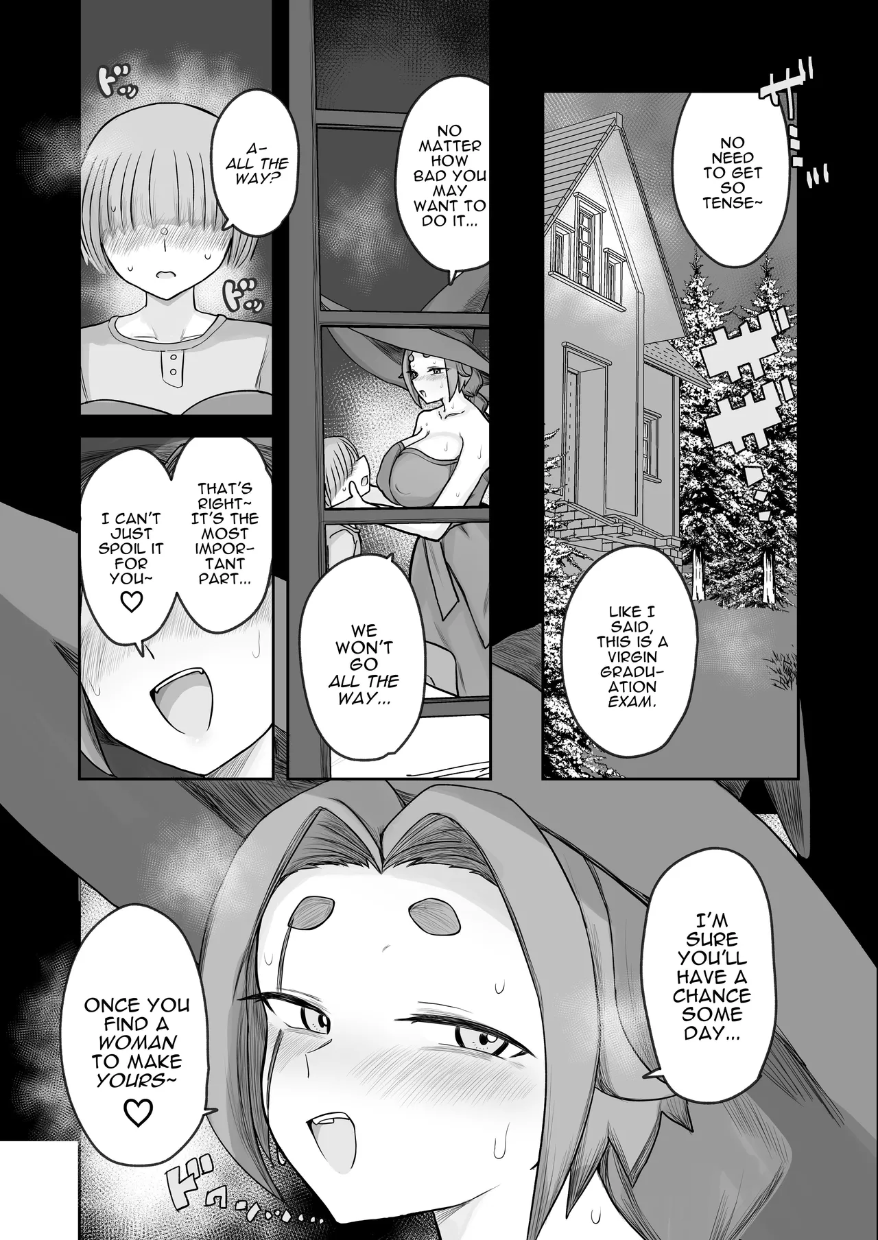 “Warabe-sotsu Shiken” de Deshi ♂ Kara Seishi o Shiboritoru Deshi Rabu de Kachi Chi Majo Shishō 1000-sai ￪ | 1000 Year Old Witch Cumsqueezes Her Disciple During His Virginity Graduation Exam page 11 full