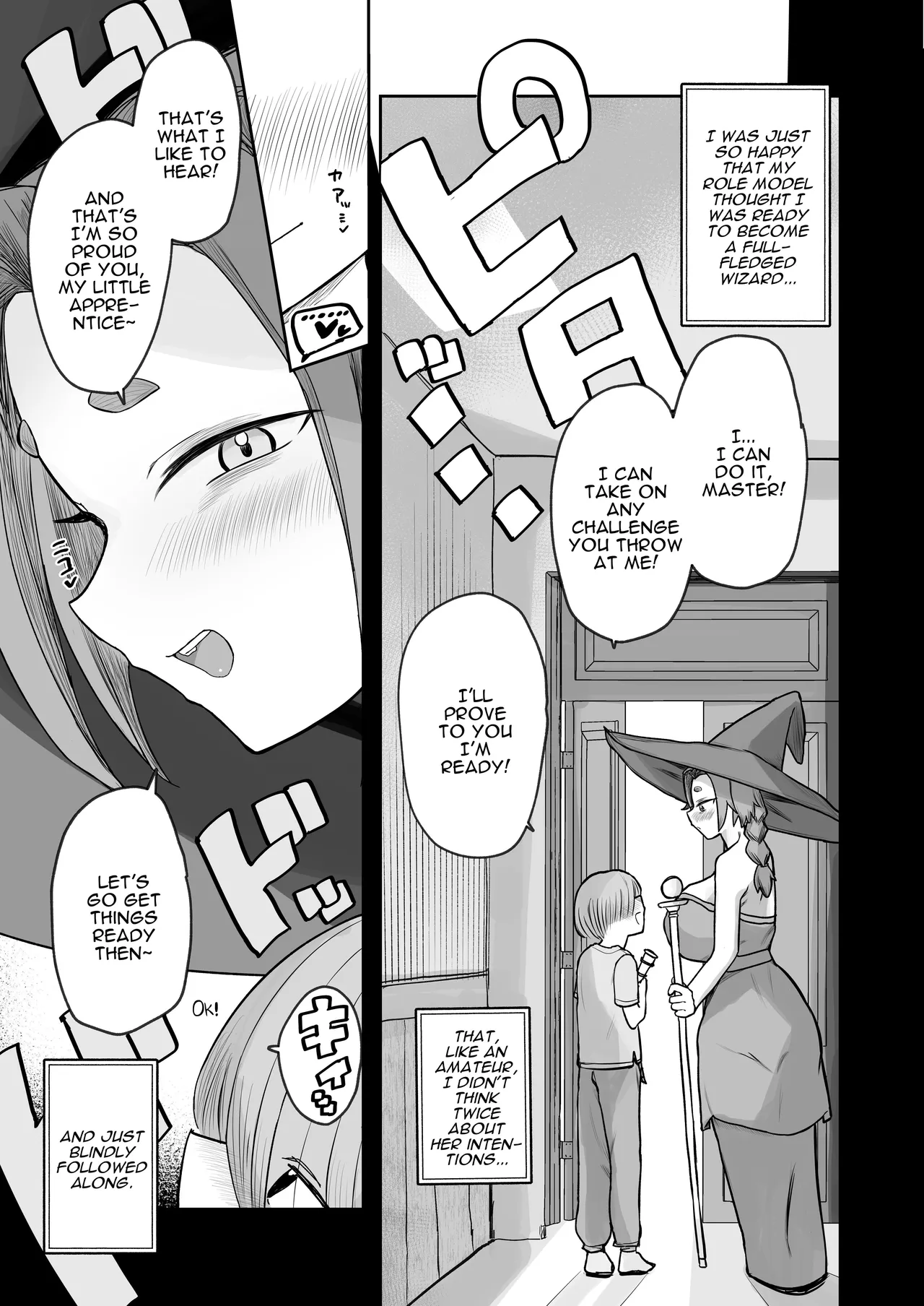 “Warabe-sotsu Shiken” de Deshi ♂ Kara Seishi o Shiboritoru Deshi Rabu de Kachi Chi Majo Shishō 1000-sai ￪ | 1000 Year Old Witch Cumsqueezes Her Disciple During His Virginity Graduation Exam page 5 full