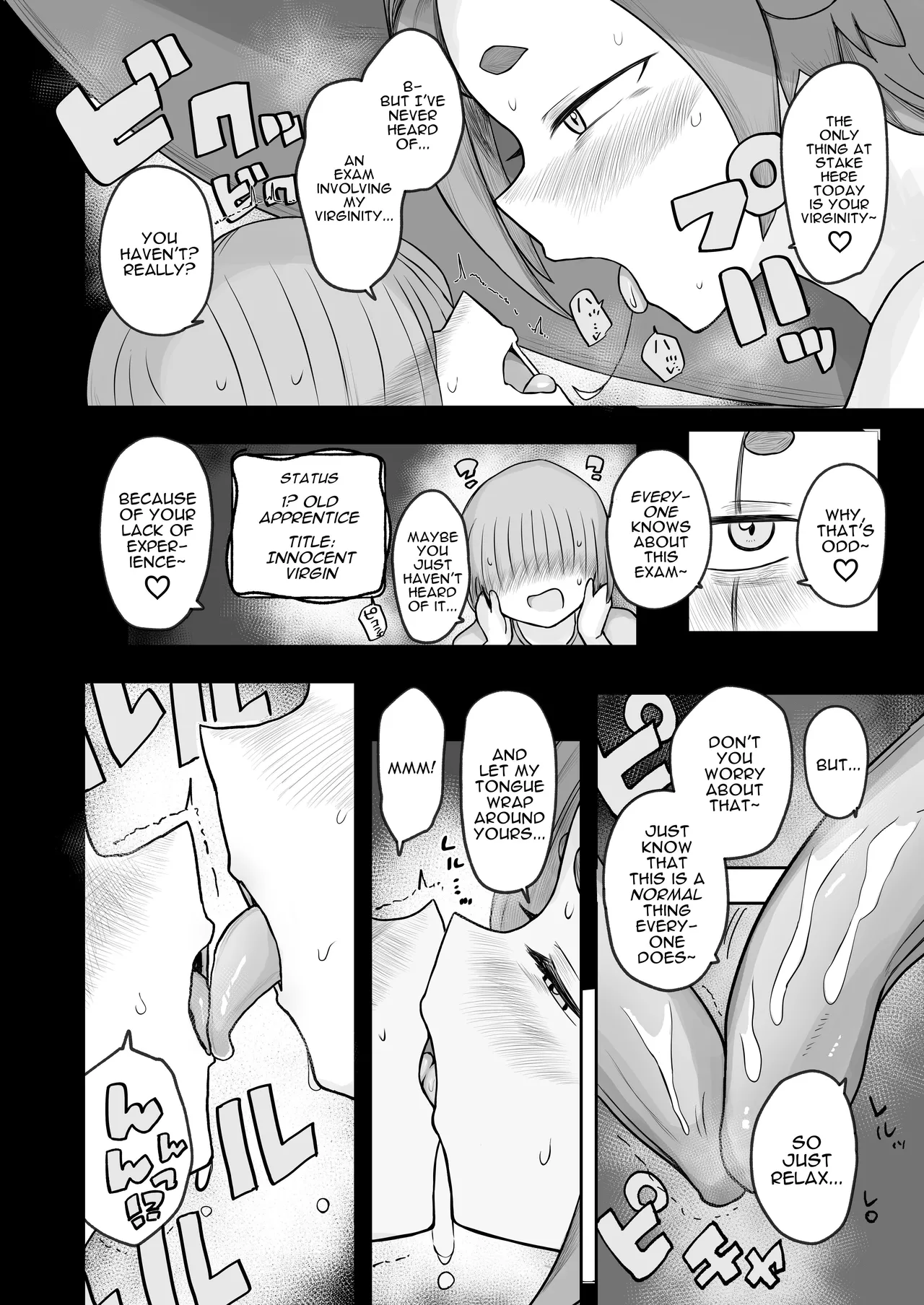 “Warabe-sotsu Shiken” de Deshi ♂ Kara Seishi o Shiboritoru Deshi Rabu de Kachi Chi Majo Shishō 1000-sai ￪ | 1000 Year Old Witch Cumsqueezes Her Disciple During His Virginity Graduation Exam page 8 full
