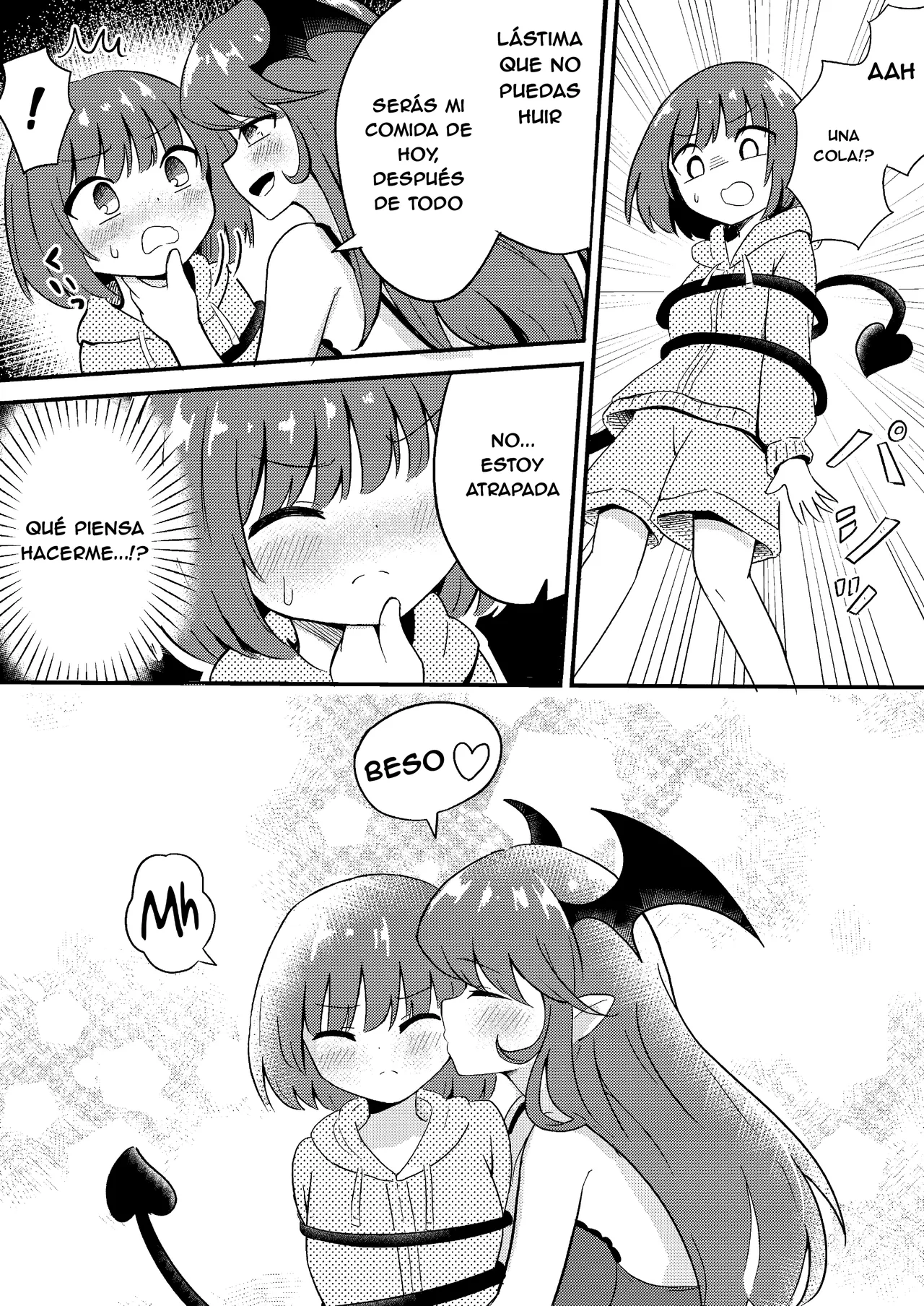 Ubu na Succubus Wakarase Yuri Ecchi | Teaching the Inexperienced Succubus a Lesson with Yuri Sex page 4 full