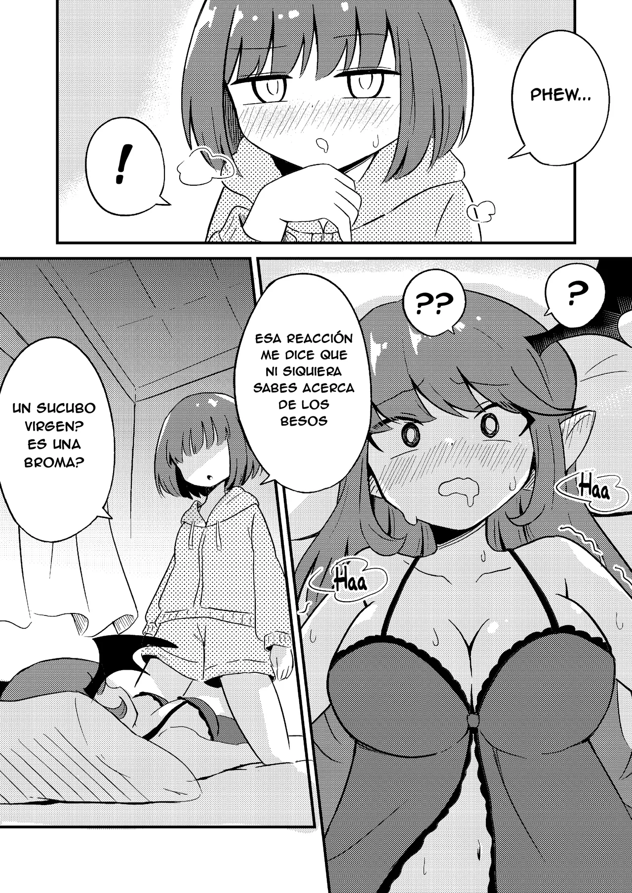 Ubu na Succubus Wakarase Yuri Ecchi | Teaching the Inexperienced Succubus a Lesson with Yuri Sex page 7 full
