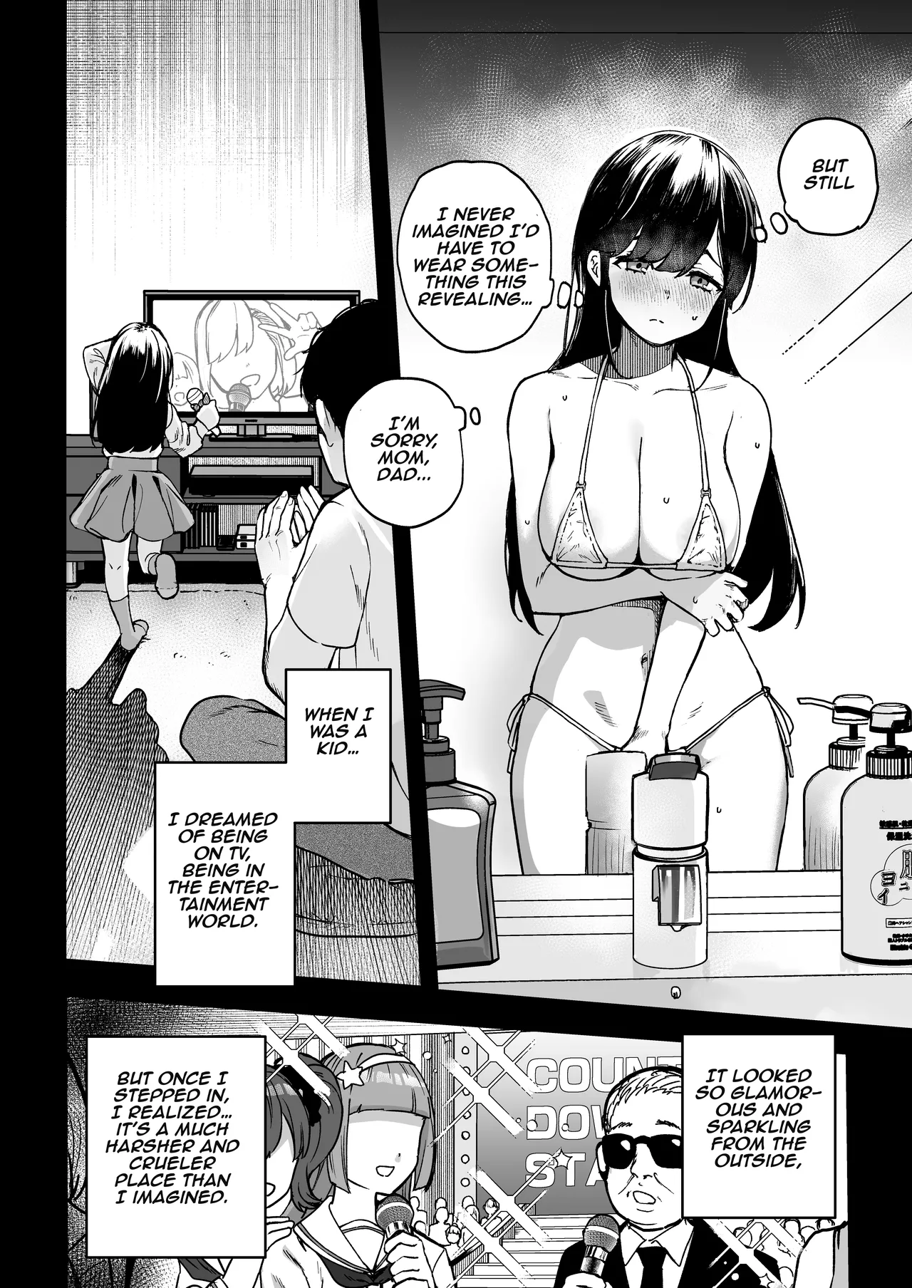 Gakeppuchi Idol, Hajimete no Gravure Satsuei de Zecchou!? ~Mizugi no Naka Made Massage Sareru nante Kiitemasen!~ | Desperate Idol, Climaxing During Her First Gravure Shoot!? ~Nobody Told Me the Massage Would Groping Inside My Swimsuit!~ page 7 full