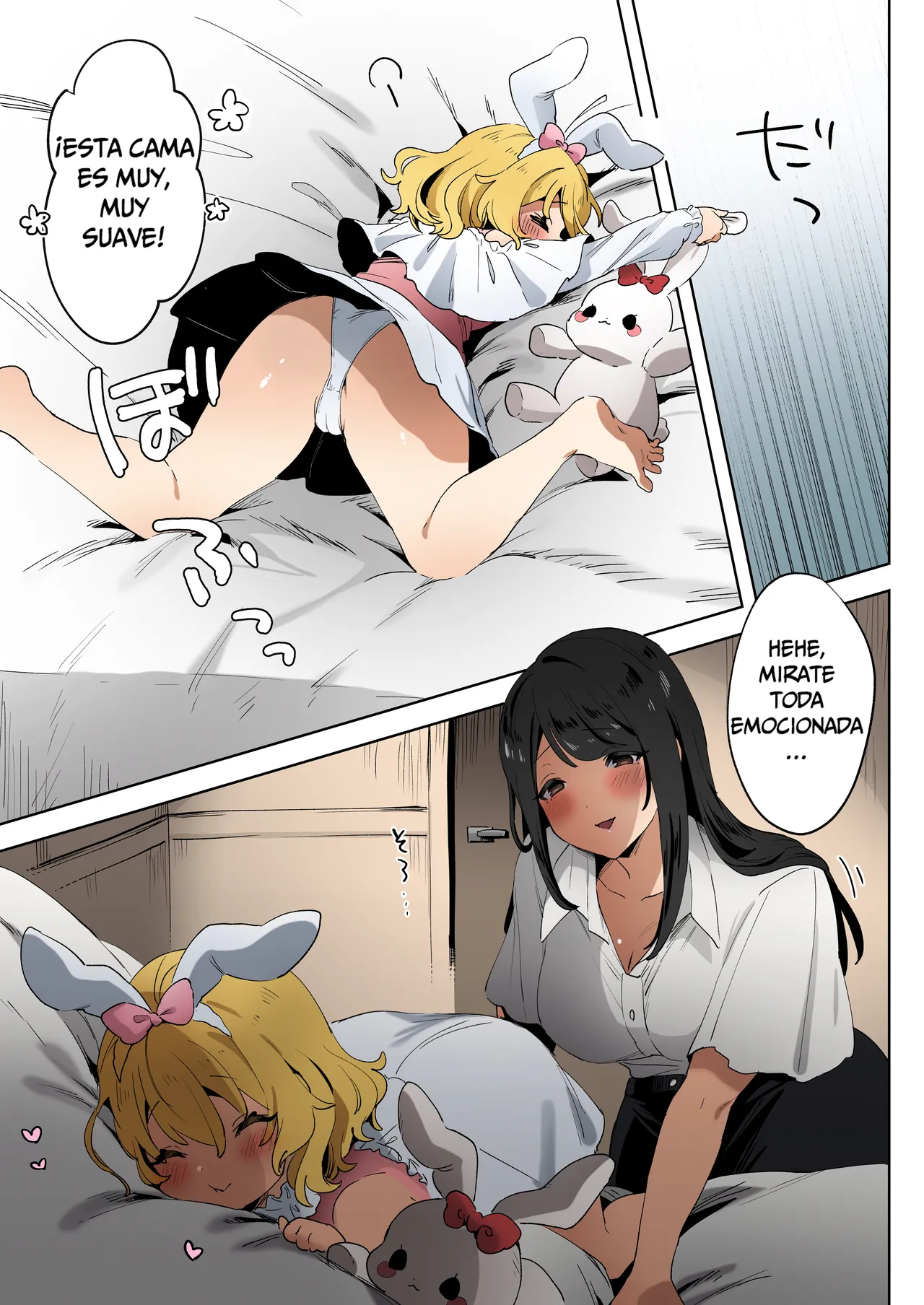 skeb Yuri Ecchi Manga | La Loli Fugitiva y la Onee-san Futanari page 5 full