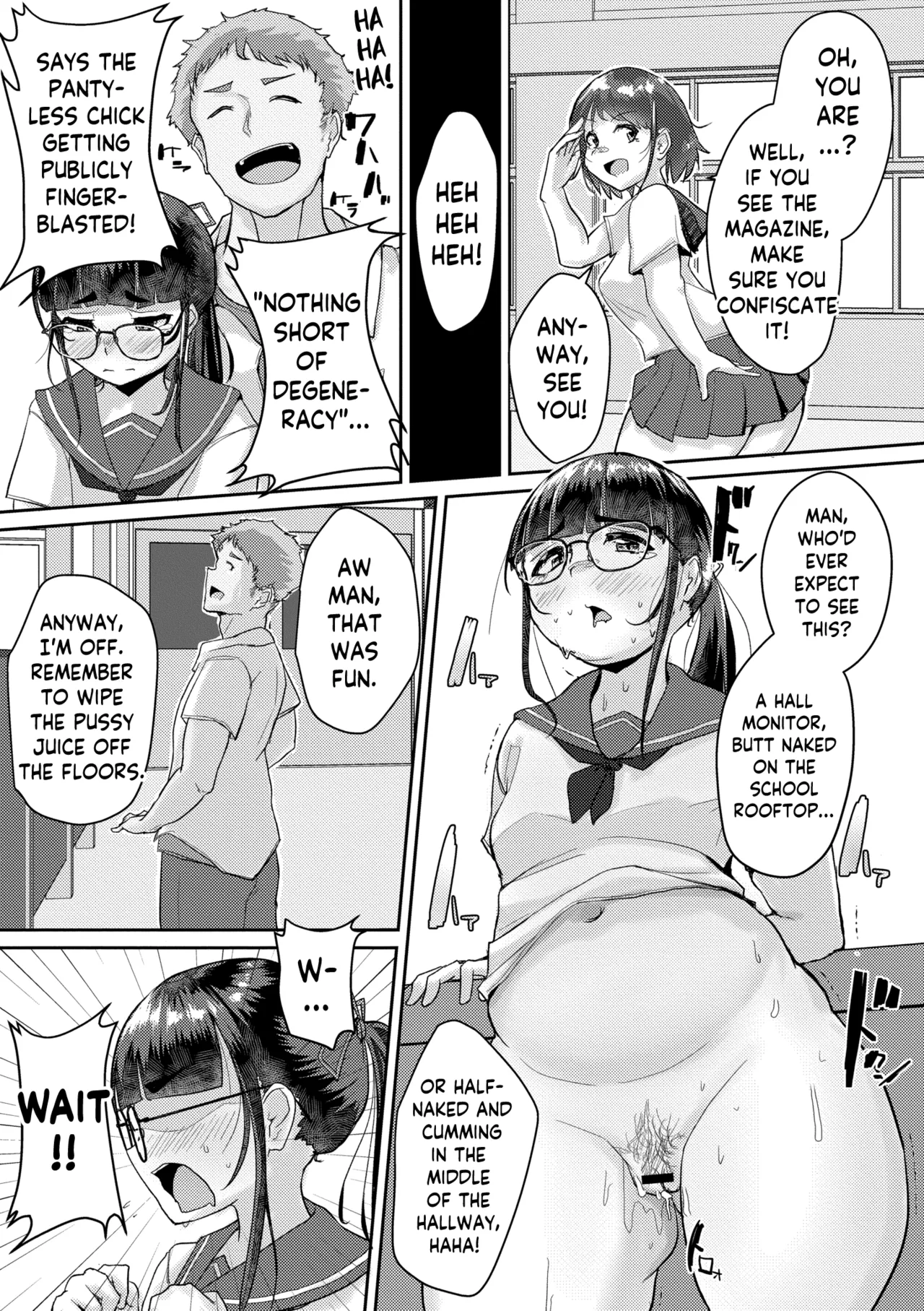 Muchi Pocha JK Fuuki Iin to Himitsu no Okujou | Super Thicc Schoolgirls: The Disciplinary Committee Girl's Rooftop Secret page 11 full