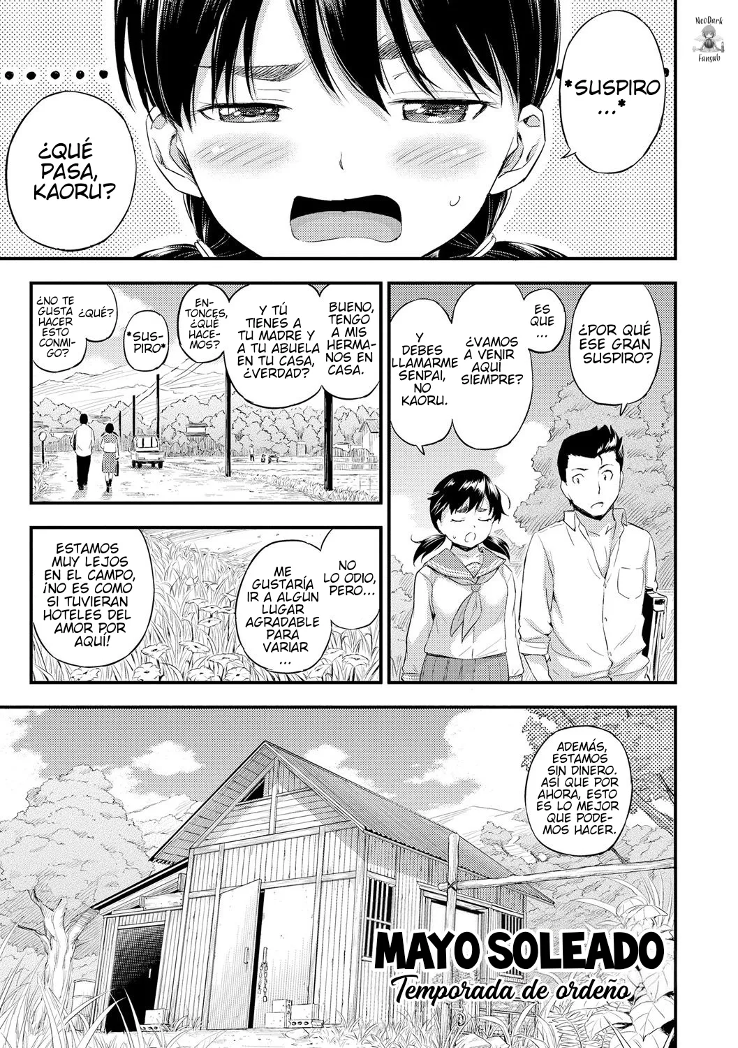 Mayo soleado, temporada de ordeño. page 1 full