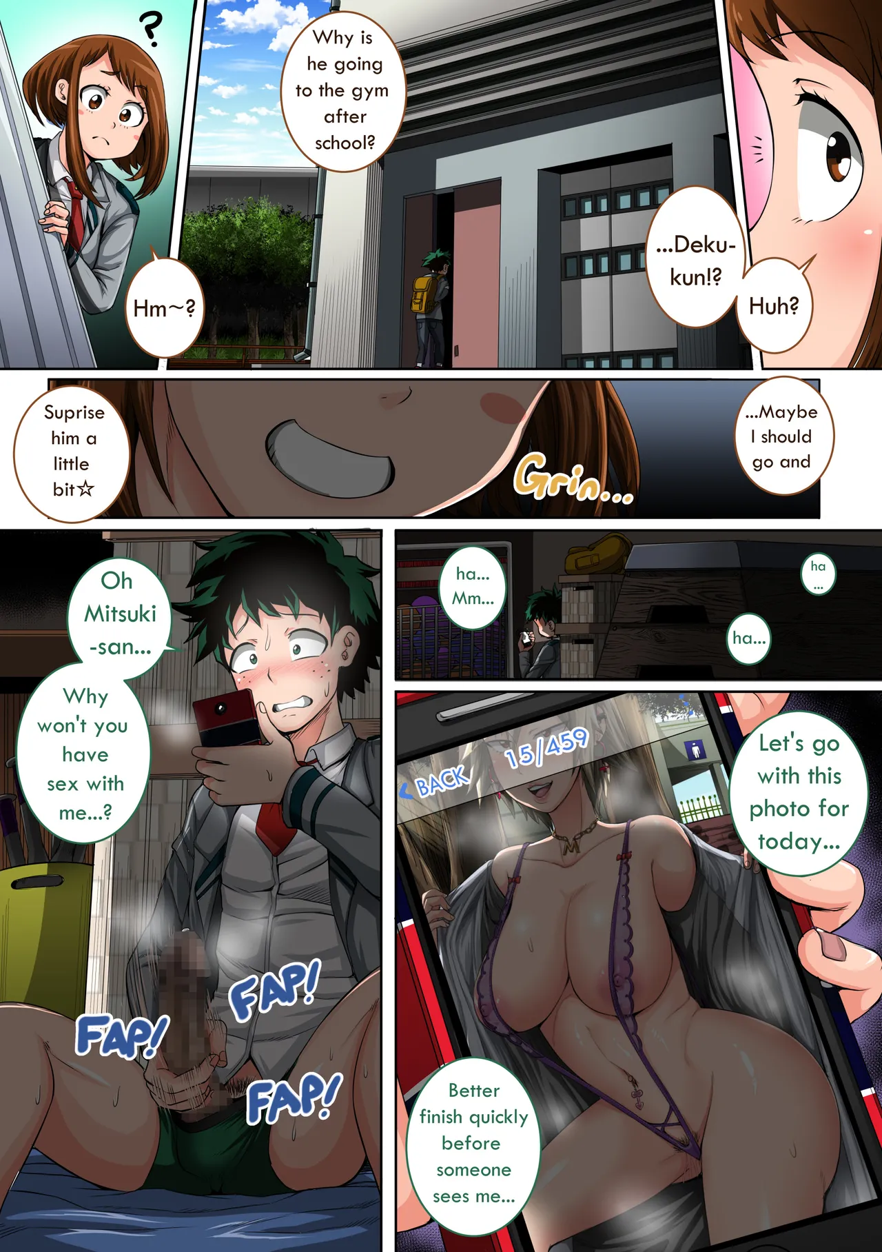 Boku no Harem Academia: 3-wa Ochako Hen "Arata na SEX Friend" page 3 full
