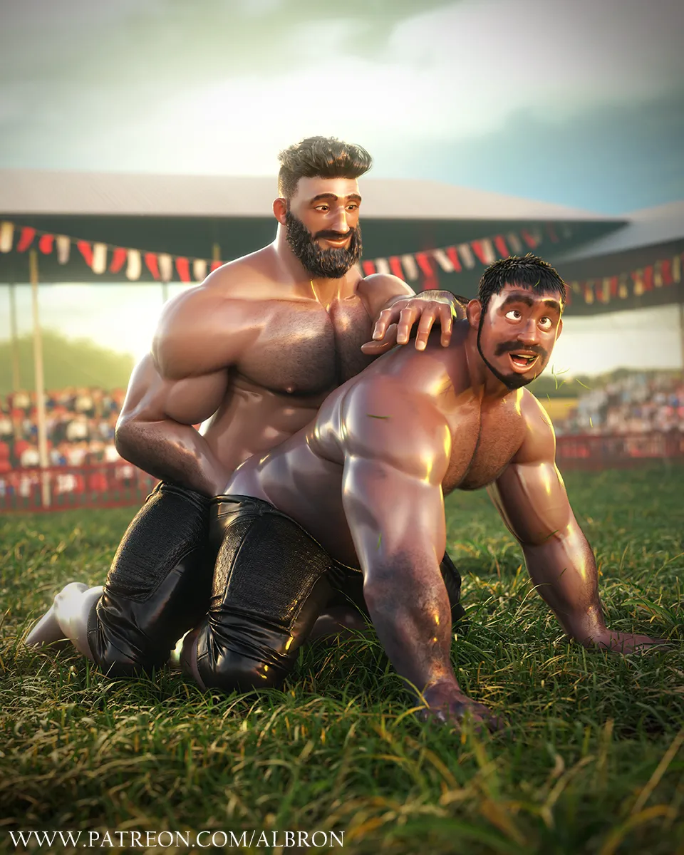 Turkish Wrestlers page 3 full