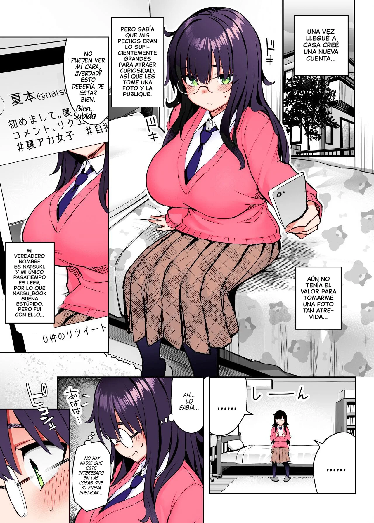 Moto InCha no Kyonyuu Yariman Imouto ga Erosugite, Onii-chan wa Mou...!! 0 ~Jimiko no Watashi ga Kawatta Riyuu~ | ¡¡No puedo con mi Hermanita comelibros ahora que se convirtió en una puta...!! 0 page 7 full