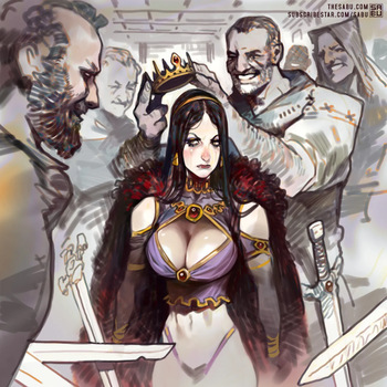 [Sabudenego] The Fallen Queen cover