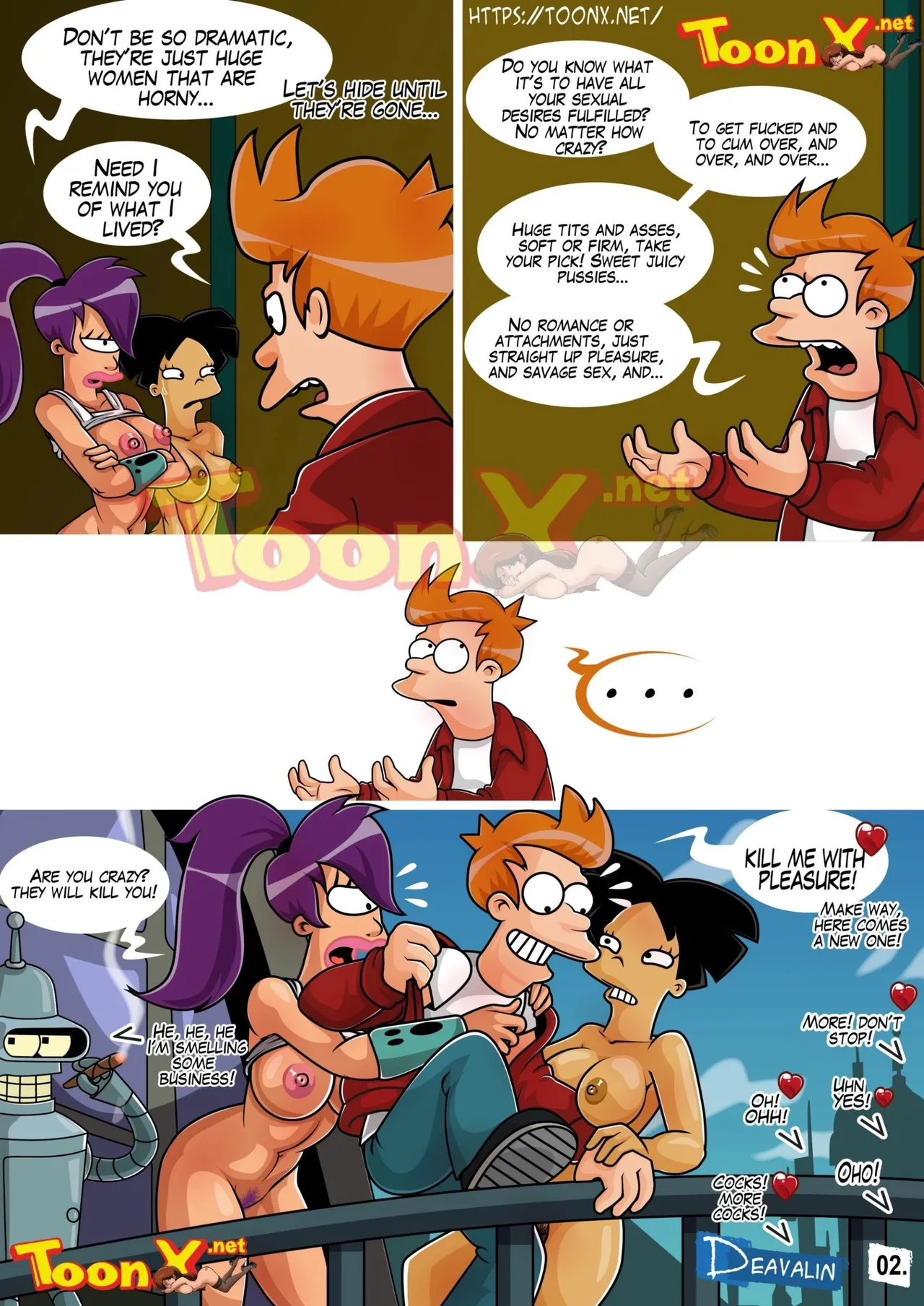 Fuckturama 2  - A Sex to Death With The Amazons    - Ongoing page 3 full