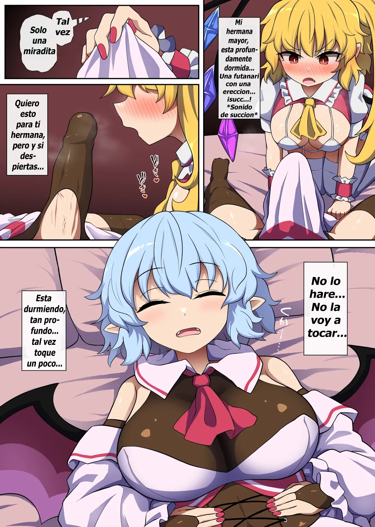 Flan-chan feels lust for Futanari Remilia page 8 full