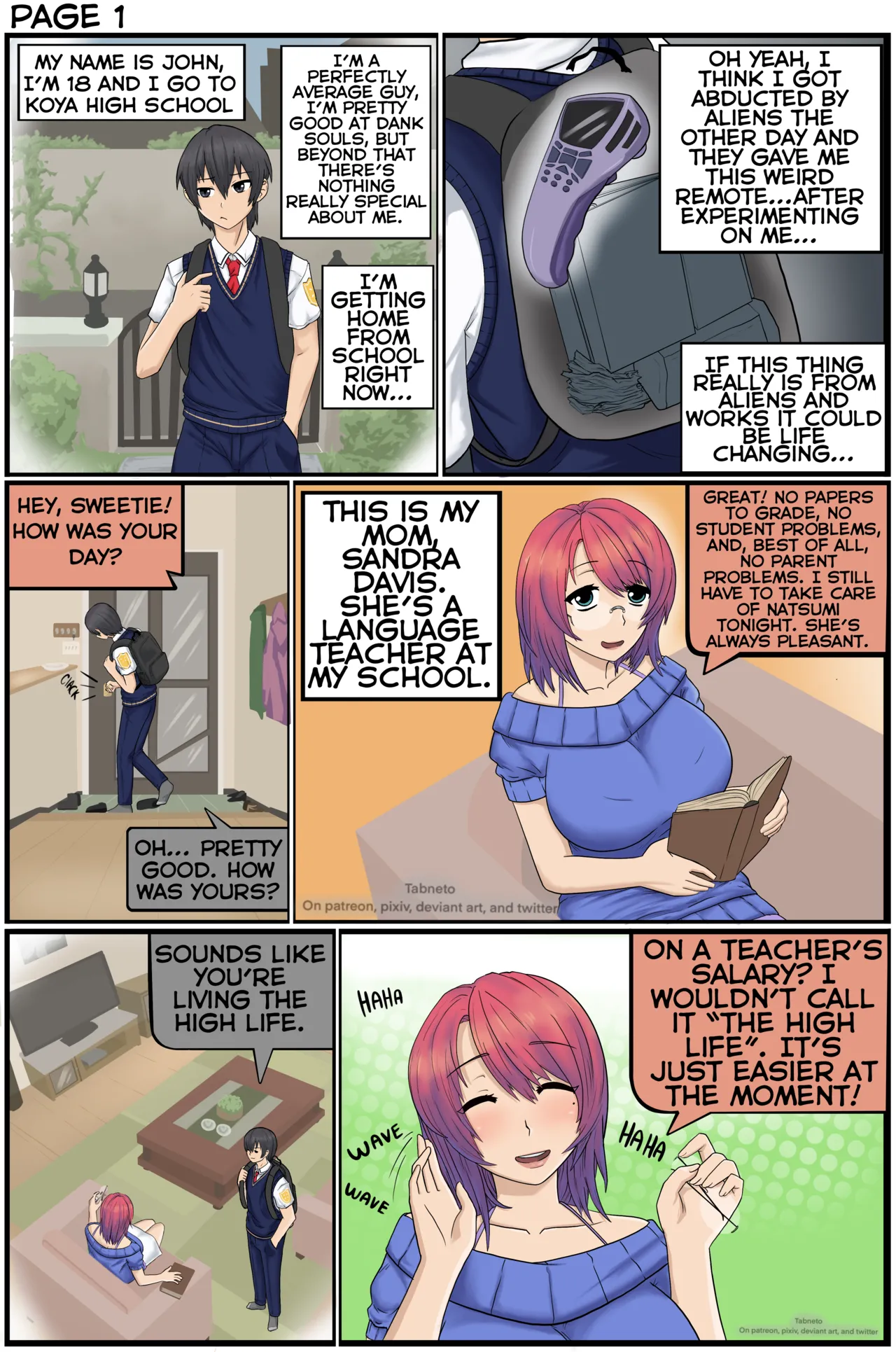 Student Transfer Body Swap - Sandra page 1 full