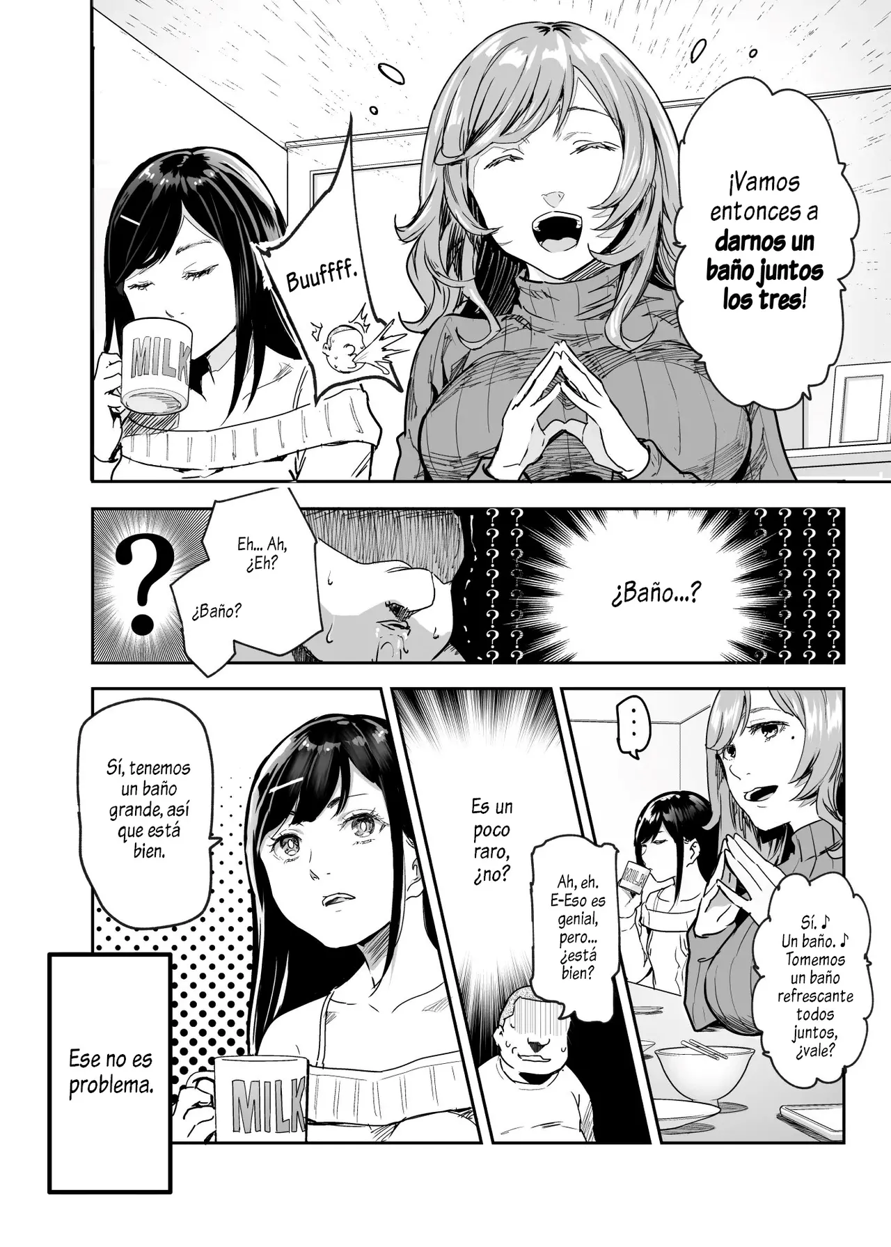 Jaa Issho ni Ofuro Hairimasho？EX ~Suki na Ko no Ie de Bangohan Tabetara Minna de Ofuro mo Hairu Koto ni Natta Ken~ | ¿Quieres Tomar un Baño Conmigo？EX ~Un Incidente en el que Todos nos Bañamos Juntos Después de Cenar en la Casa de Mi Crush~ page 7 full