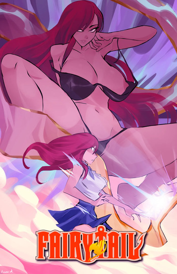 [TSFSingularity (AviaraArt)] One "Happy" Erza (Fairy Tail) cover