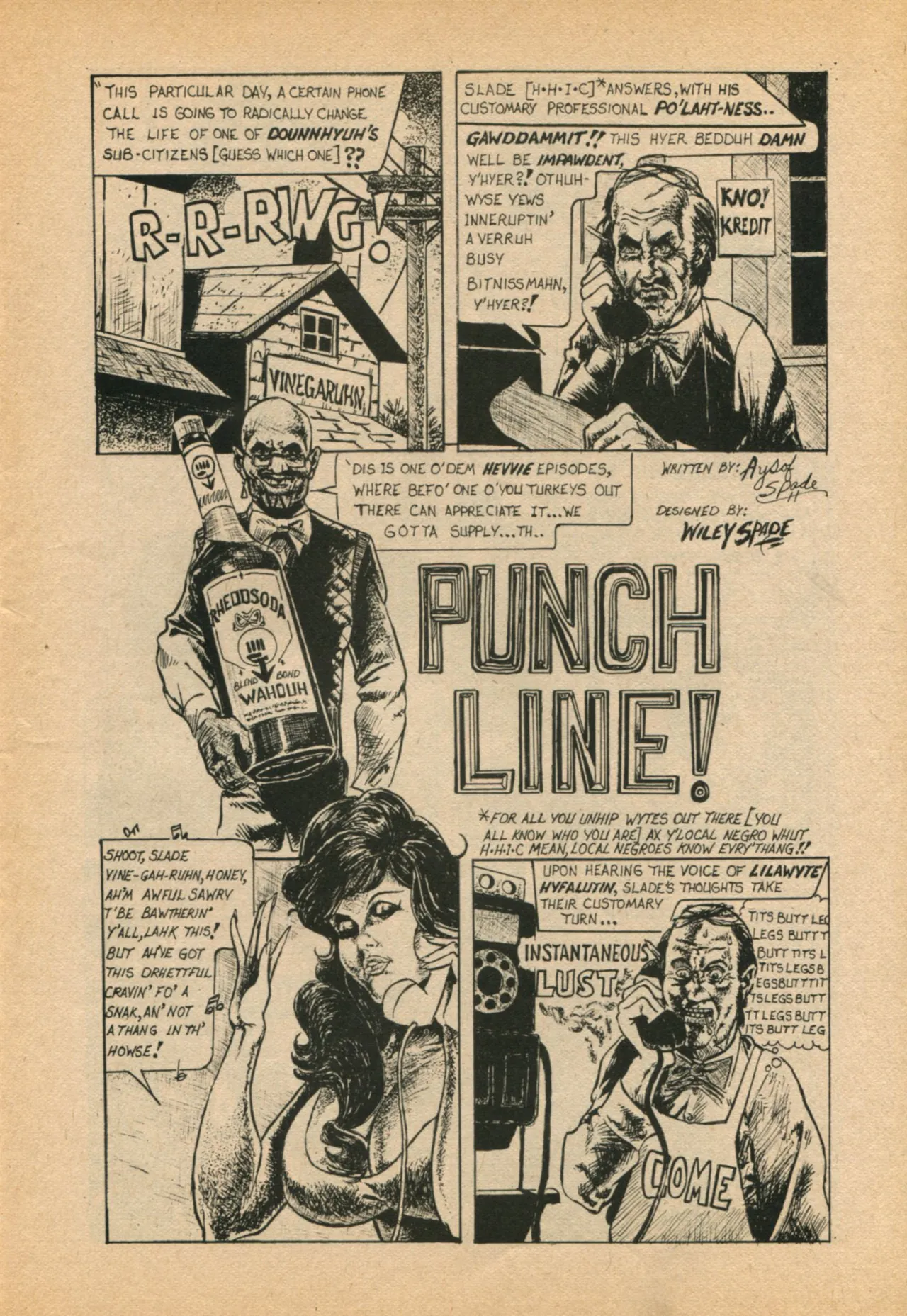 White Whore Funnies page 5 full