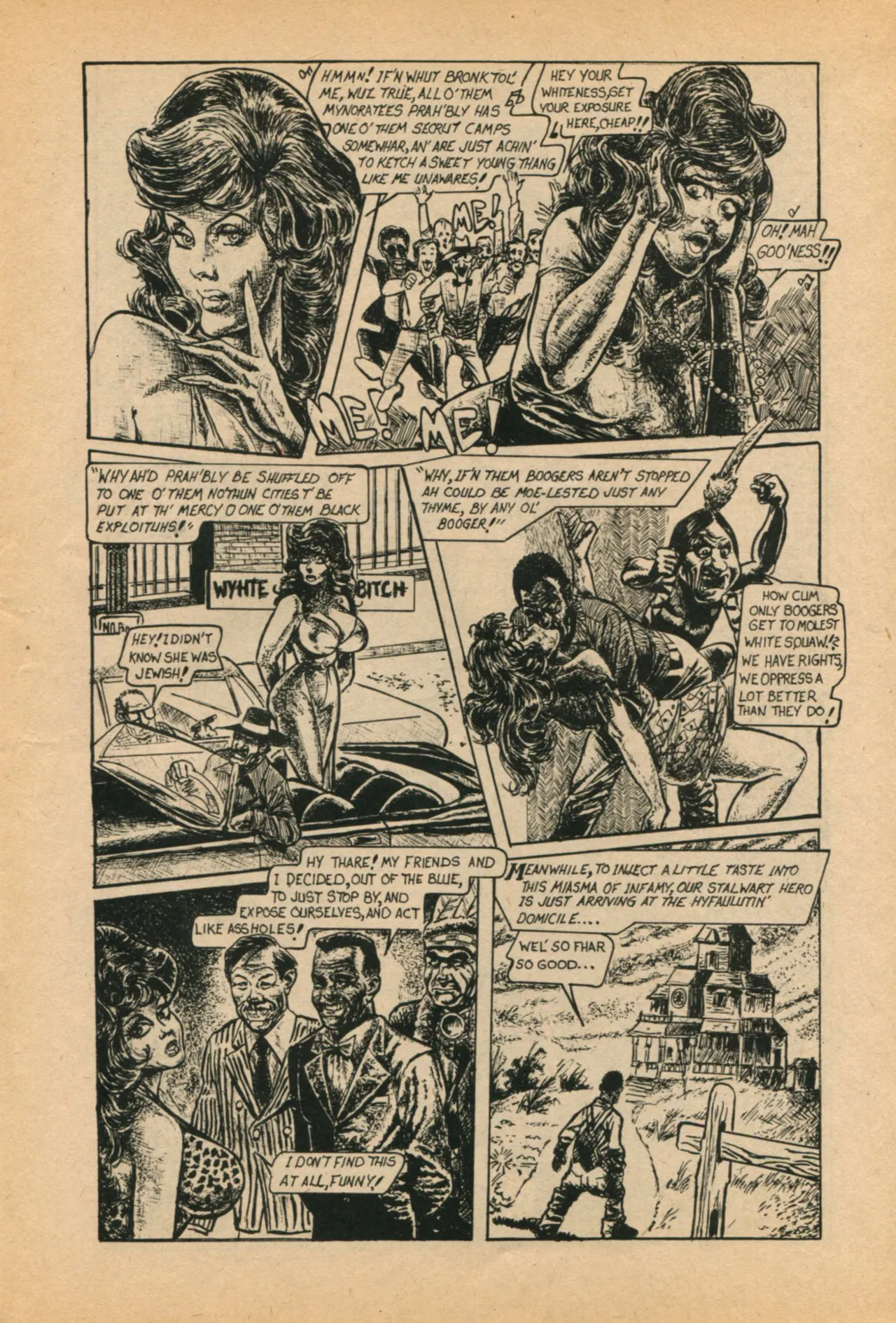 White Whore Funnies page 9 full