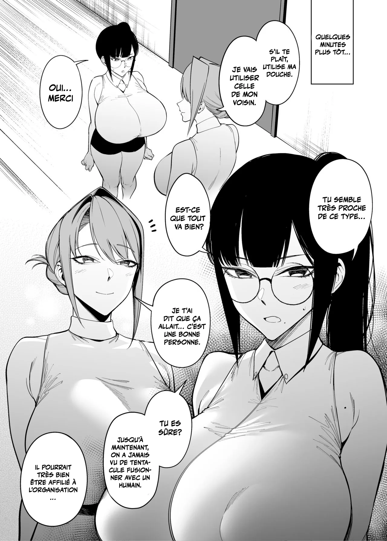 Otonari-san wa Yami Soshiki ni Nikutai Kaizou sareta Moto Seigi Sentai Member deshita 4 | Ma voisine est une ancienne membre de super sentai dont le corps a été modifié par une organisation maléfique 4 page 6 full