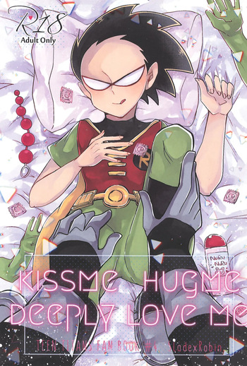 (TEAM UP 13) [miginisasetsu (Jun)] KISSME HUGME DEEPLY LOVE ME (Teen Titans) cover