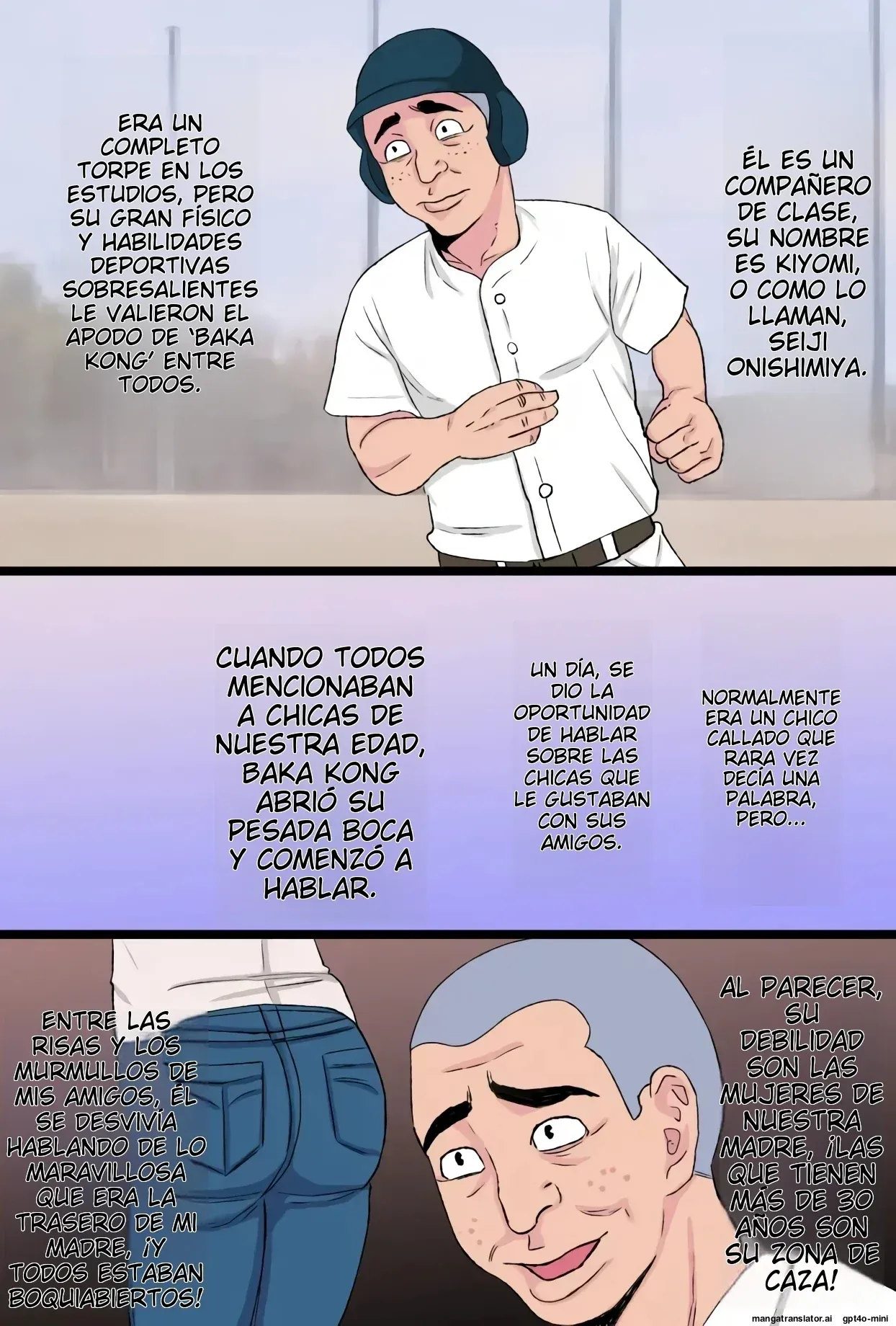 Susume!! Bakakong-kun ~Musuko no Doukyuusei no Chinpo ni Kanzen Haiboku Shita Kimottama Kaa-chan to Jitsubo de Fudeoroshi Shita Ore Monogatari~ | Vamos Tonto-kun ~La Historia de cómo mi Valiente Madre Fue Derrotada por el Amigo de su Hijo~ page 4 full