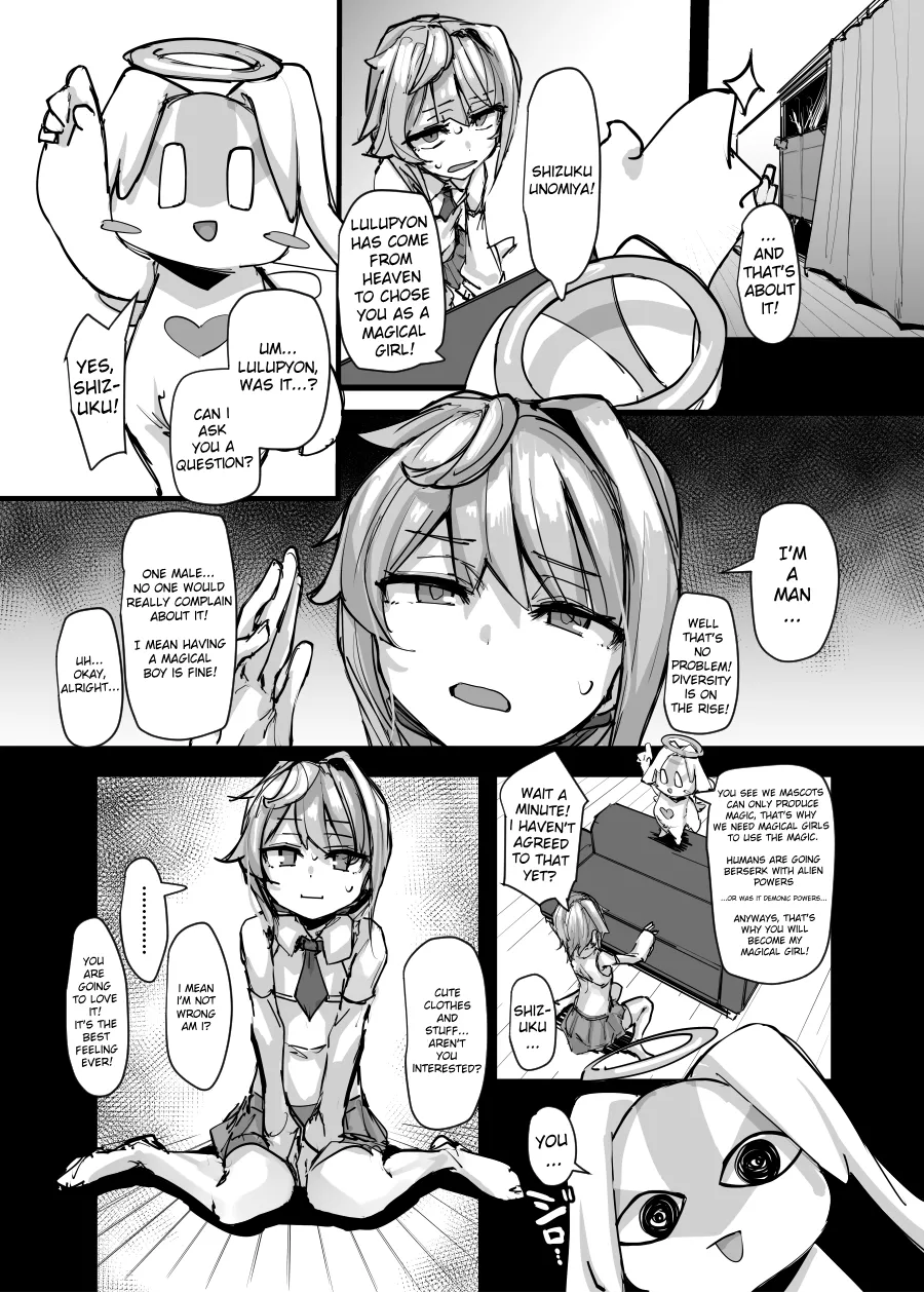 Mahou Shounen to Nakayoshi Mascot - Shizuku Unomiya no Maryoku Hokyuu | The Magical Girl/Boy and his Friendly Mascot - Unomiya Shizuku's Magical Supply page 7 full