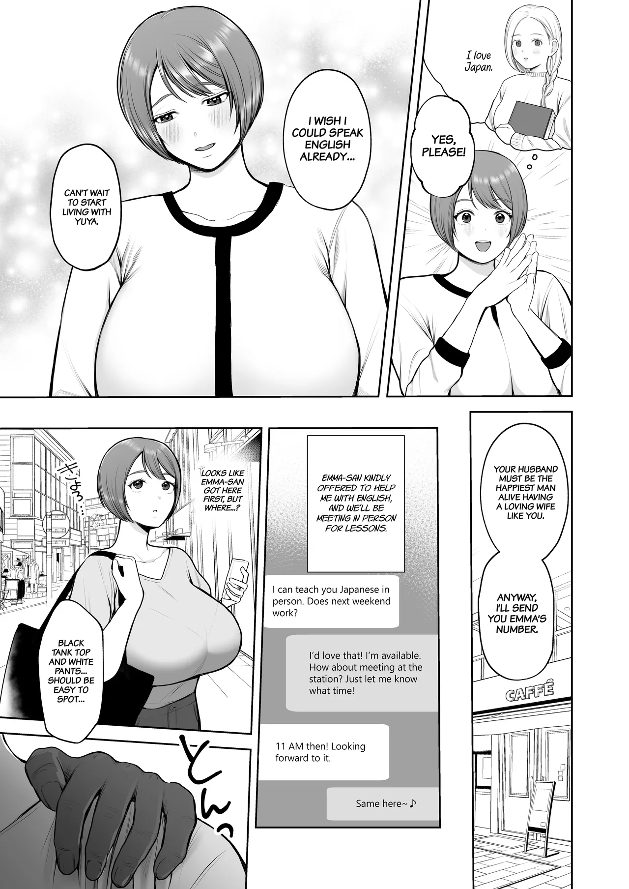 Kokujin-sama no Gokubuto Chinpo de Ochita Hitozuma  | A Married Woman Who Fell for a BBC page 4 full