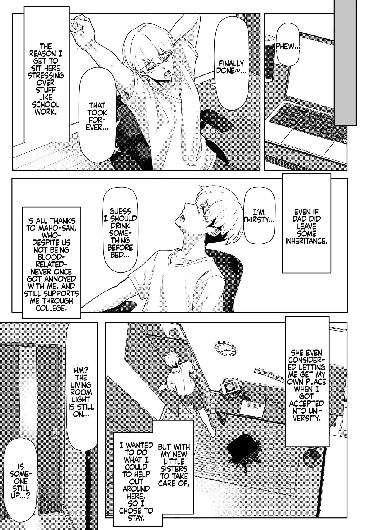 Chichi no Saikon de Doukyo suru Koto ni Natta Gibo no Gijou Shimai to Kawarugawaru Sex shite shimatta Hon | Living with My Stepmom and Stepsisters After Dad's Remarriage and Having Sex with Them All page 6 full