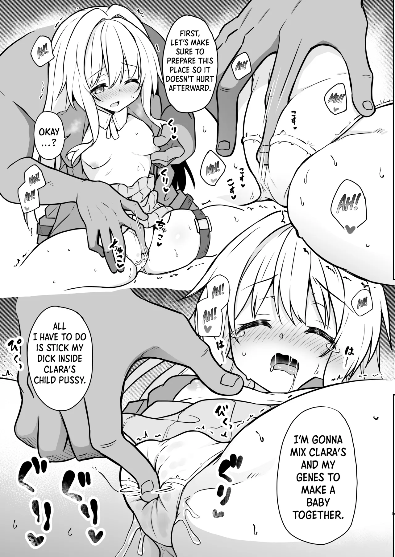 Clara o Saimin Shite Hanshoku no Unmei o Ayumitai | Hypnotizing Clara to Breed for Life page 4 full