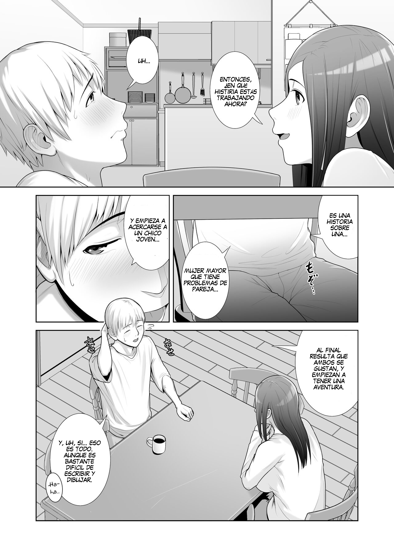 Yuujin no Hahaoya ni Fudeoroshi Saremashita | La Mamá de Mi Amigo Me Quitó la Virginidad page 12 full