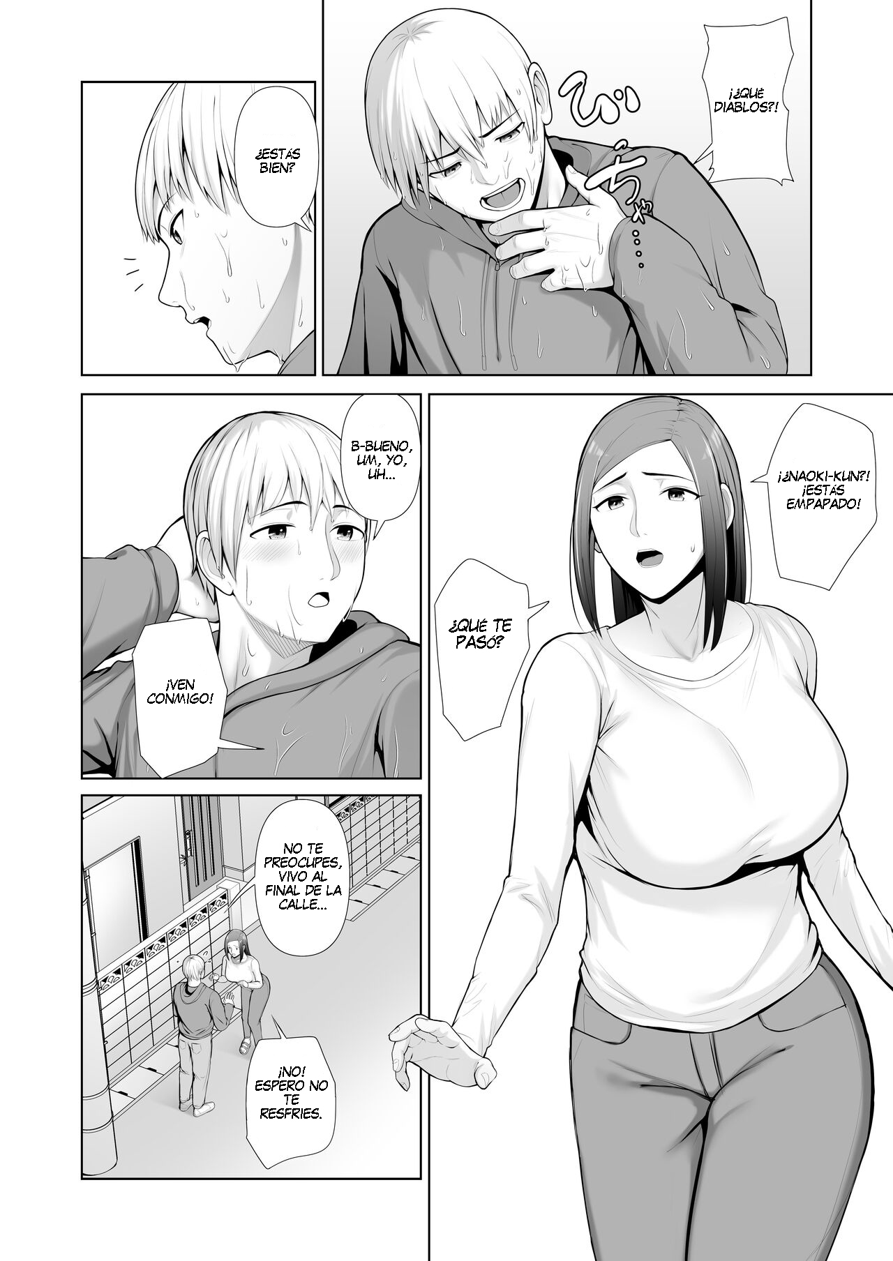 Yuujin no Hahaoya ni Fudeoroshi Saremashita | La Mamá de Mi Amigo Me Quitó la Virginidad page 8 full