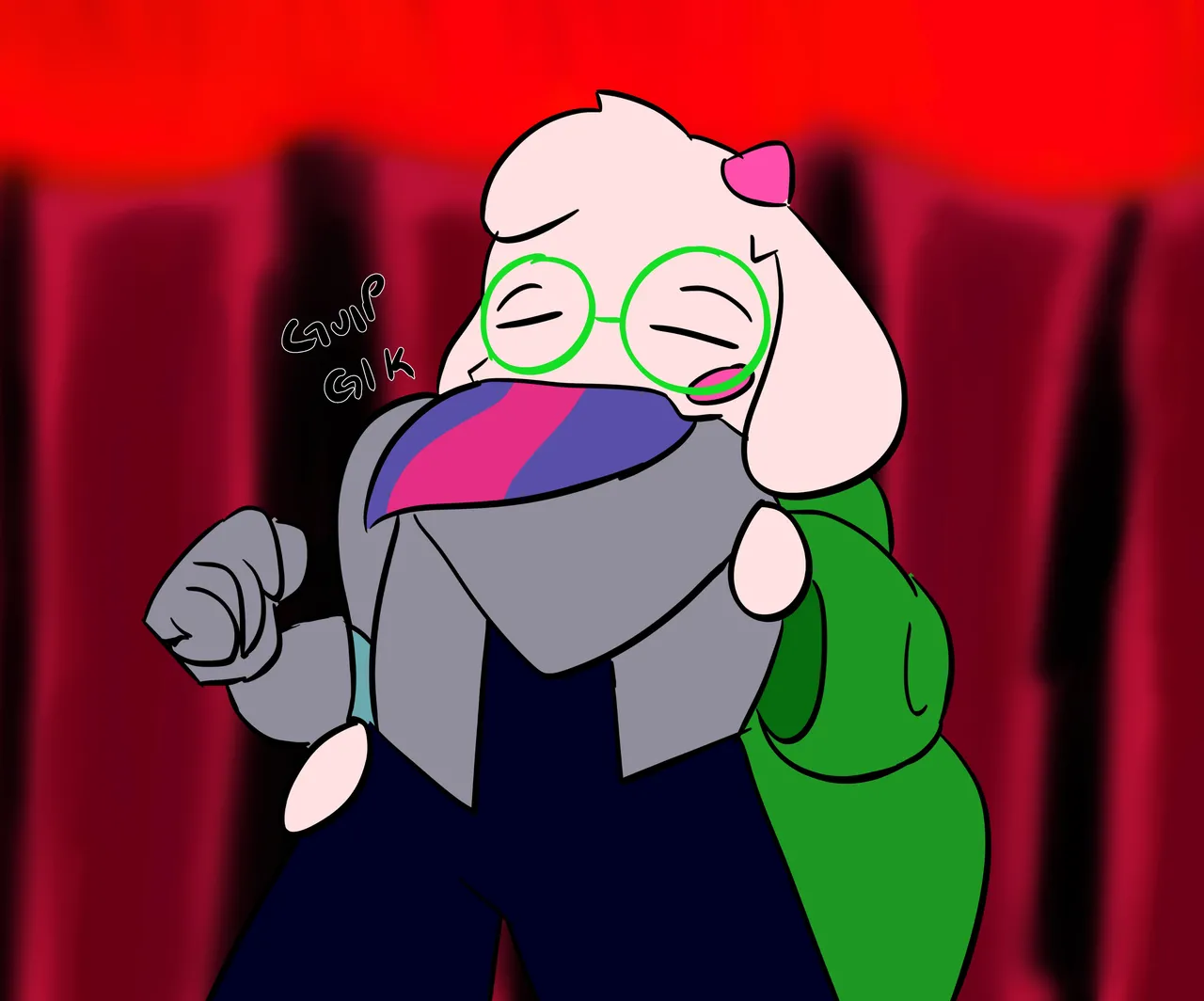 Ralsei and Kris page 3 full