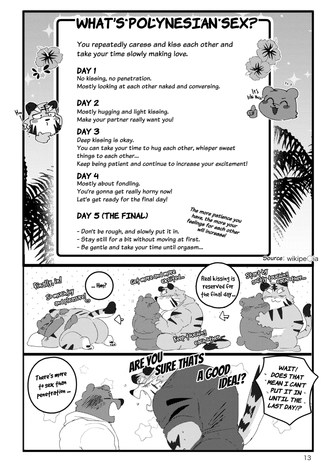 the book about  being abstinent and horny while having polynesian sex with an old kansaii tiger page 12 full