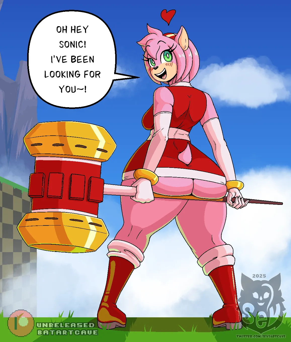 Sonic is going for a quick pit stop... Amy is not complaining page 1 full