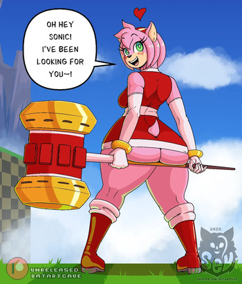 [Batartcave] Sonic is going for a quick pit stop... Amy is not complaining (Sonic the Hedgehog) cover