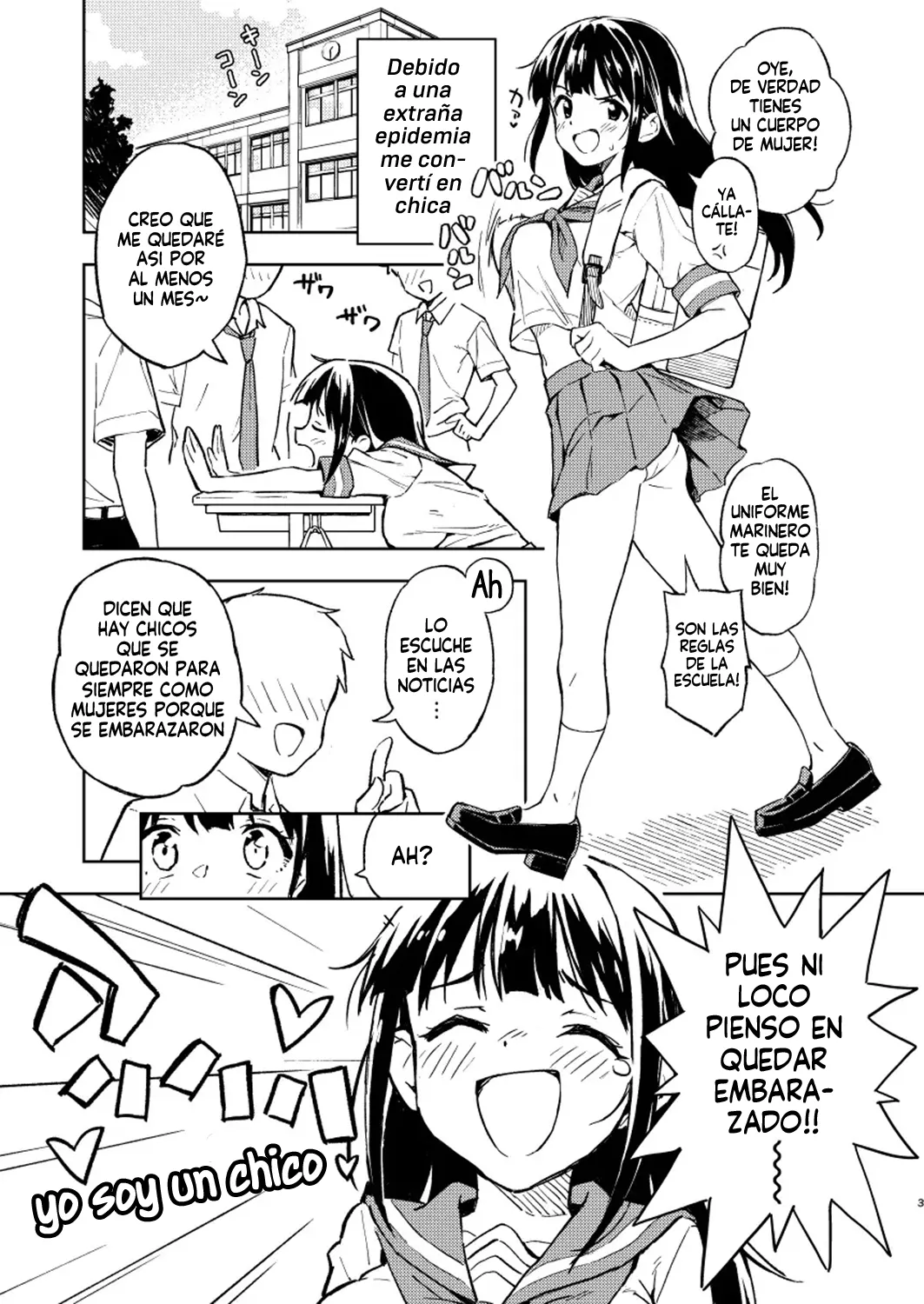 1-kagetsu Ninshin Shinakereba Otoko ni Modoreru Hanashi 1| Si no te embarazas en 1 mes podras volver a ser hombre Cap.1 page 3 full