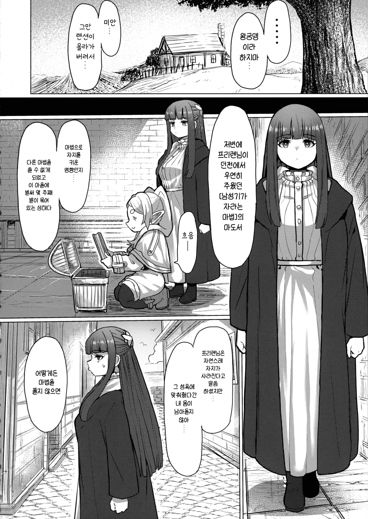 Frieren to Chinchin no Haeru Mahou | 프리렌과 남성기가 자라는 마법 page 11 full