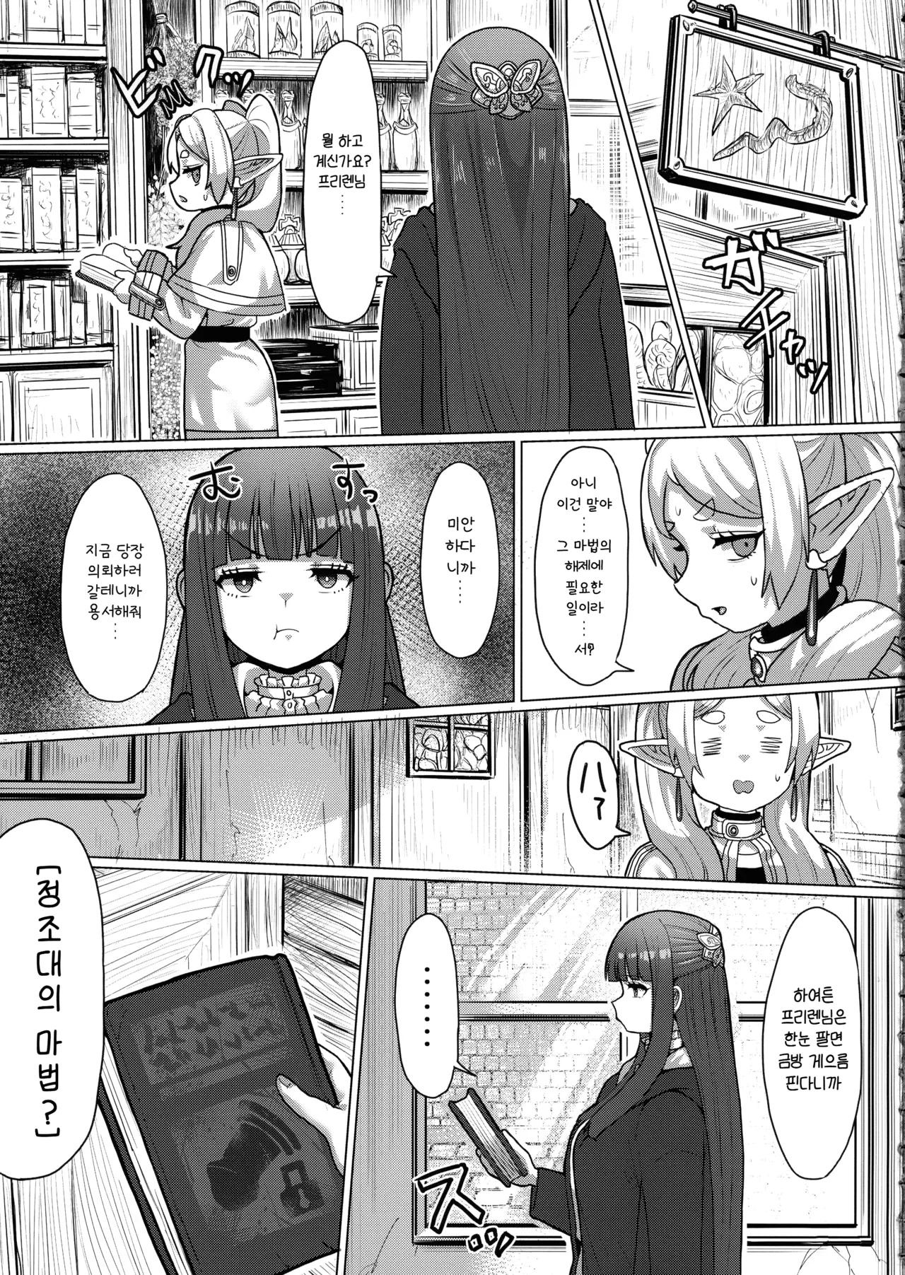 Frieren to Chinchin no Haeru Mahou | 프리렌과 남성기가 자라는 마법 page 12 full
