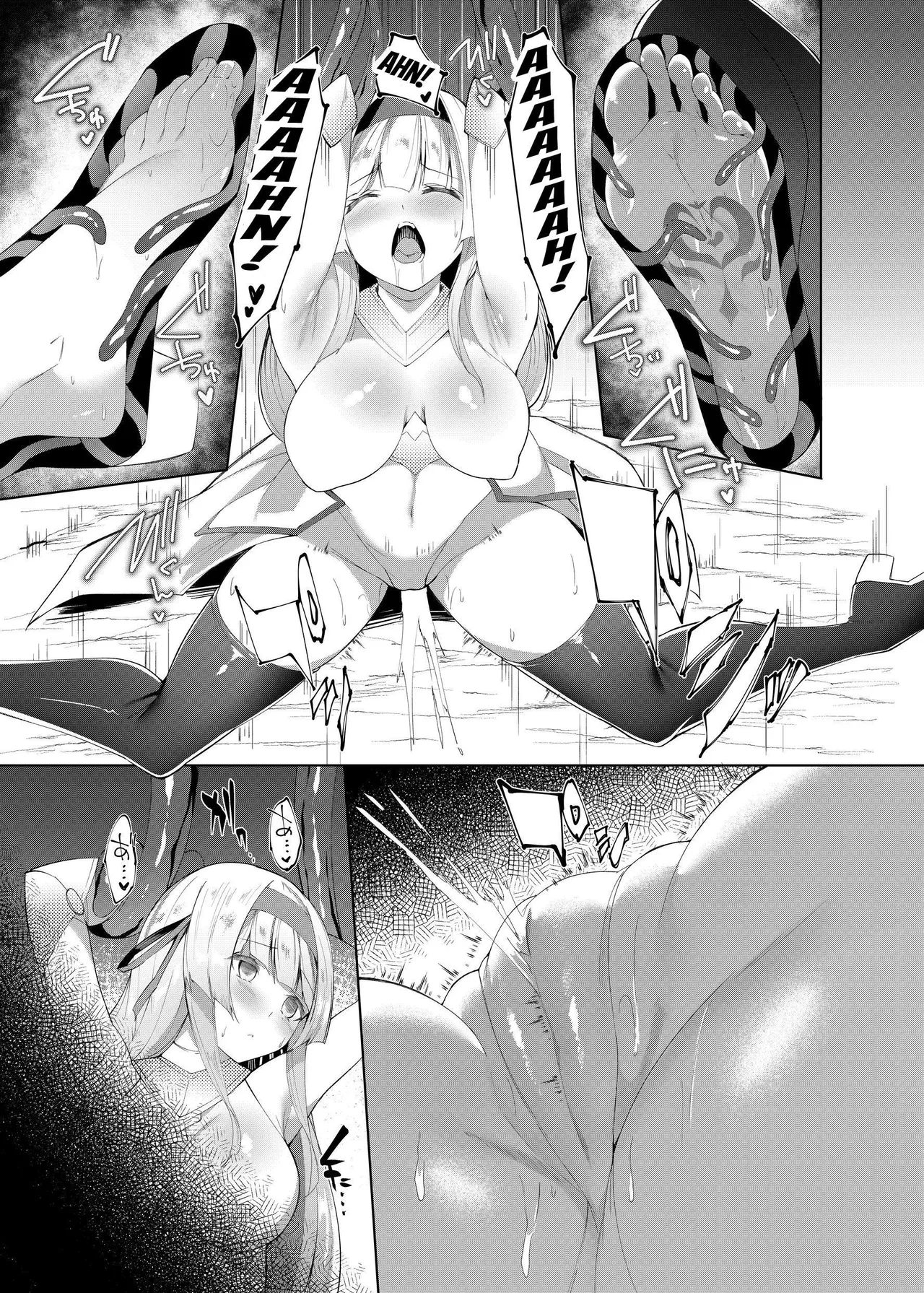 Princess Fetishism ―A story of a princess knight whose feet and armpit are trained by a demon and becomes a perverted demon.― page 12 full