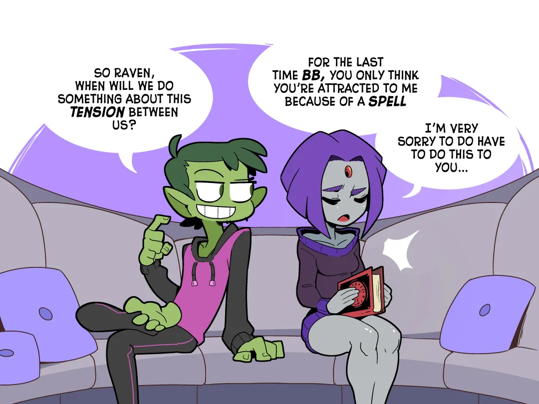 Beast Boy & Raven page 1 full
