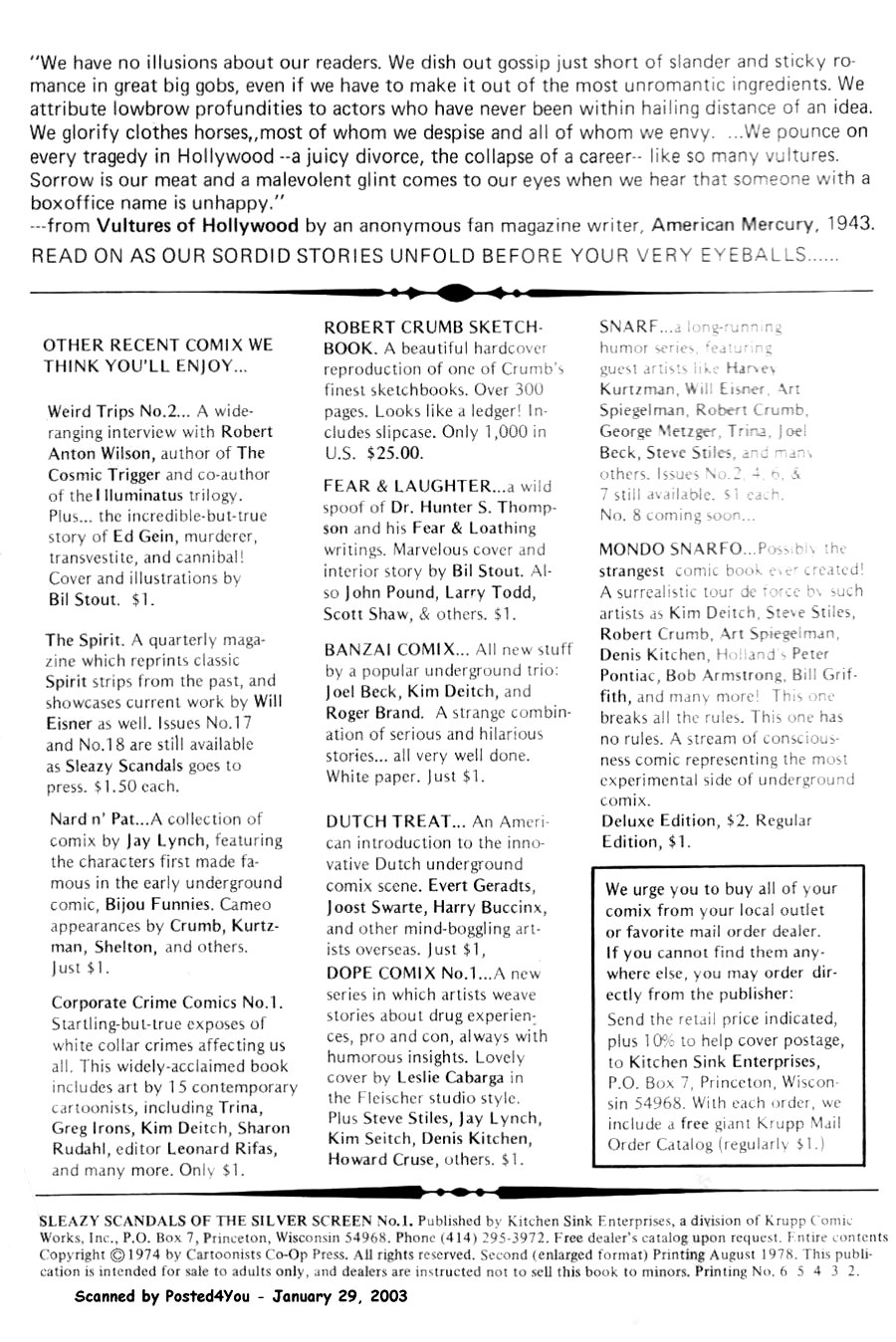 Sleazy Scandals of the Silver Screen page 2 full