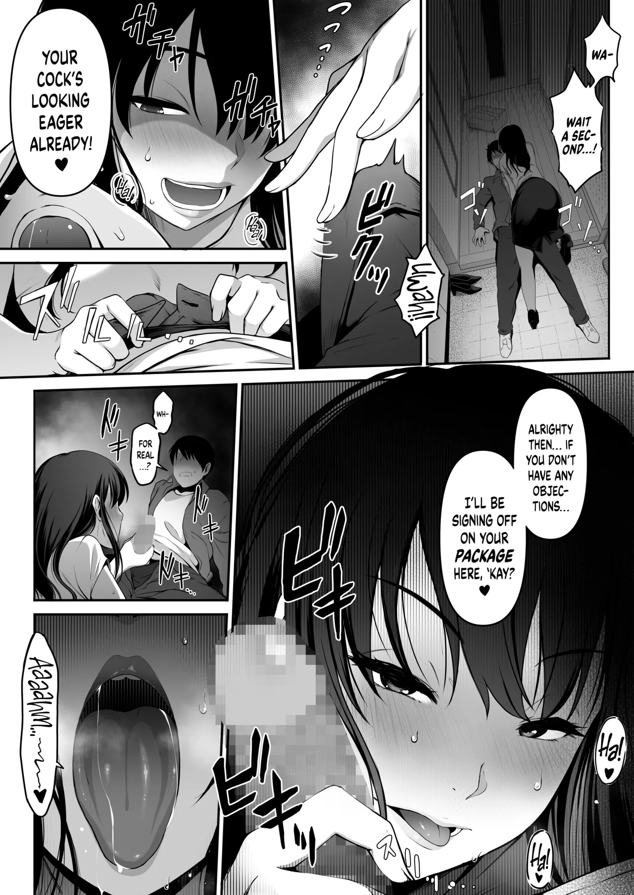 Takuhai-kun ga Yarareta! ~Hatsujou Onee-san ga Neratteita Otodokemono wa Oredeshita~ | Bagged a Delivery Boy! ~The Package the Horny Lady Was Expecting Was the One in My Pants~ page 10 full