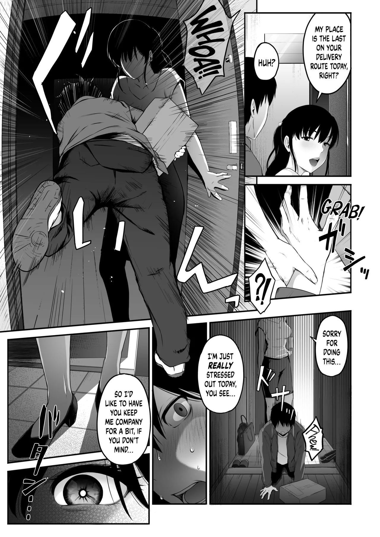 Takuhai-kun ga Yarareta! ~Hatsujou Onee-san ga Neratteita Otodokemono wa Oredeshita~ | Bagged a Delivery Boy! ~The Package the Horny Lady Was Expecting Was the One in My Pants~ page 8 full