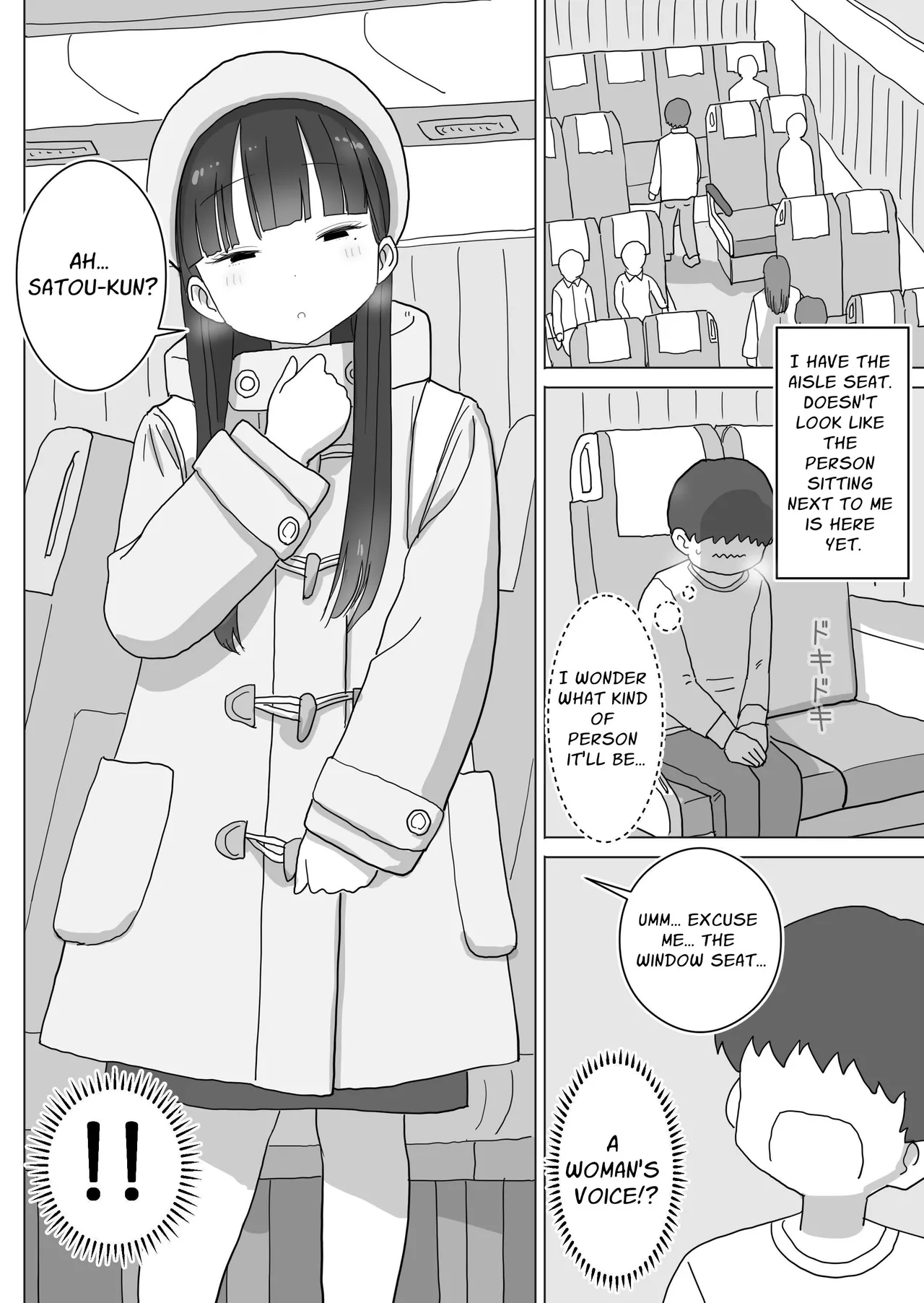 Yokou Bus Demo Kossori Nakadashi Sasete Kureru Classmate no Kuroi-san | My Classmate Kuroi Lets Me Secretly Creampie Her Even On An Overnight Bus page 4 full