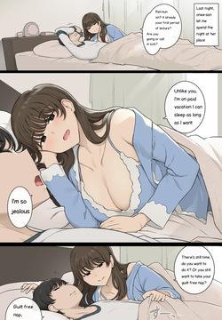 Mesaki no kairaku o chiratsuka sete daraku o izanau warui onesan