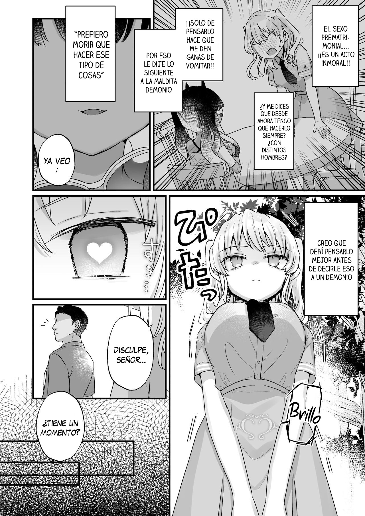 Naritakunai noni Succubus ni Natte Shimatta Honda-san | Honda-san se convirtió en súcubo Aunque ella no quería page 7 full